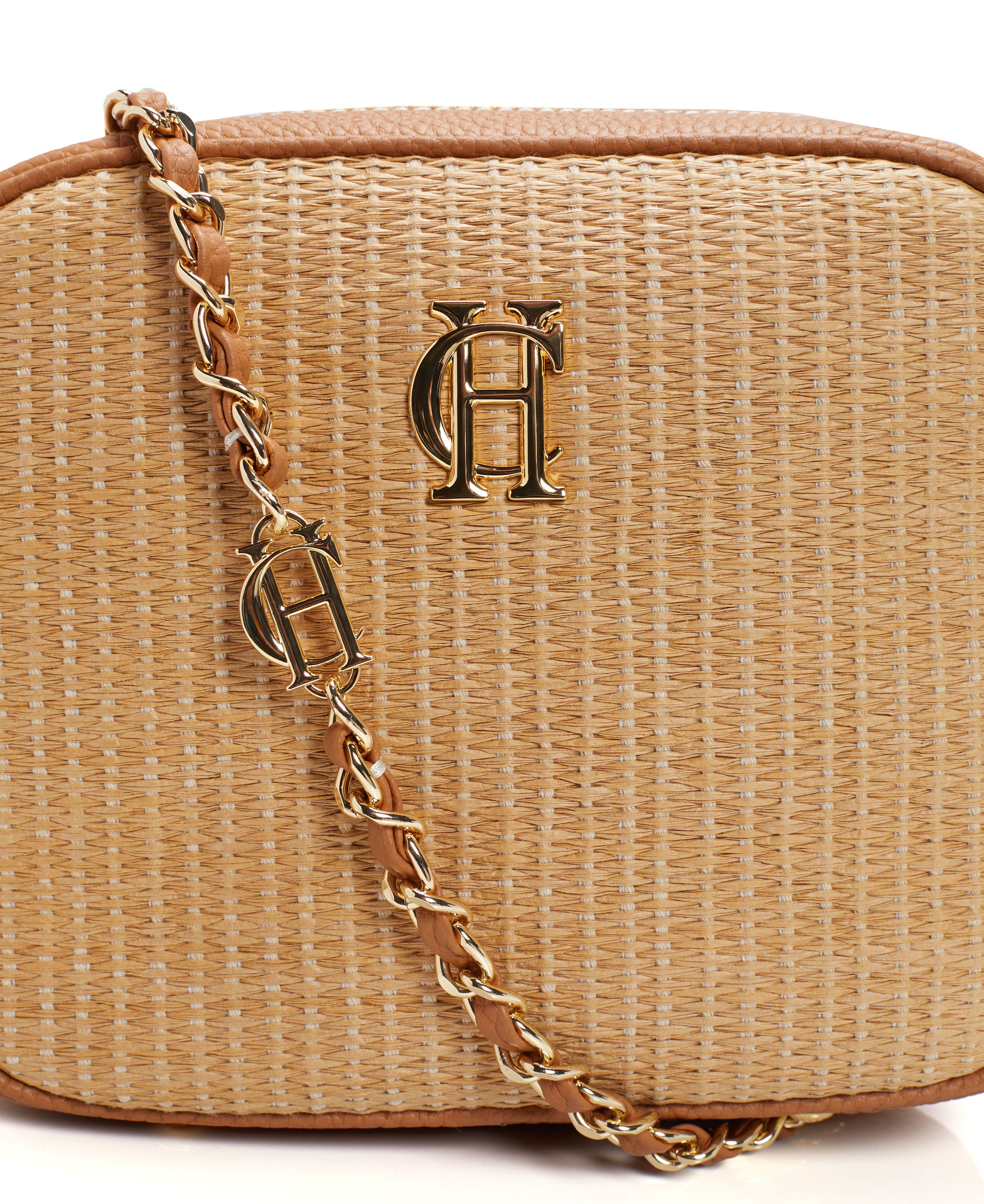 Soho Camera Bag - Tan Raffia