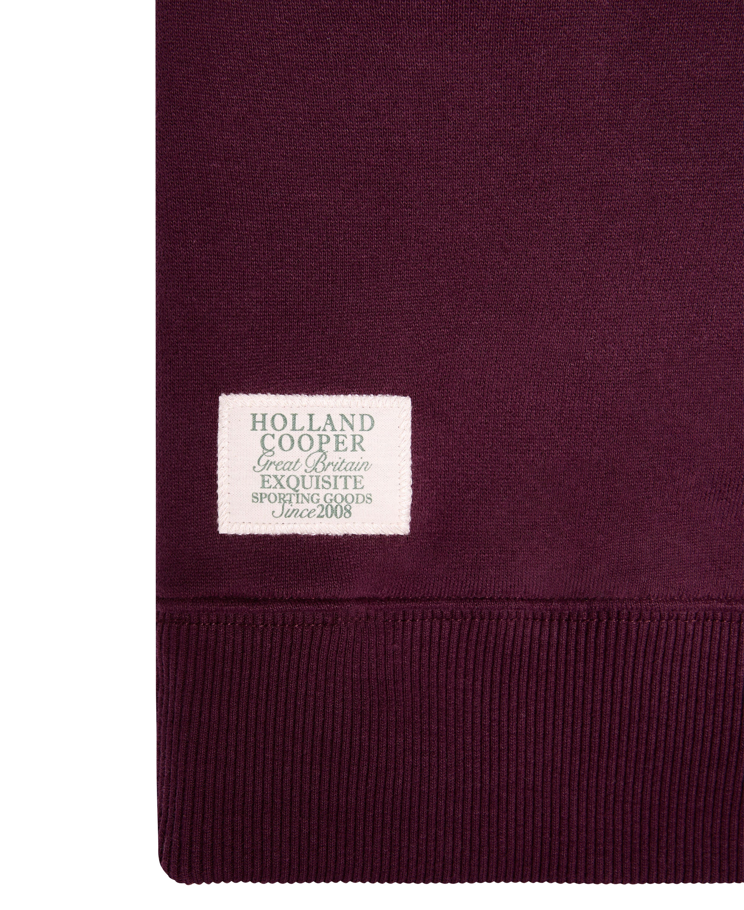 Sporting Goods Zip Henley Sweatshirt - Mulberry