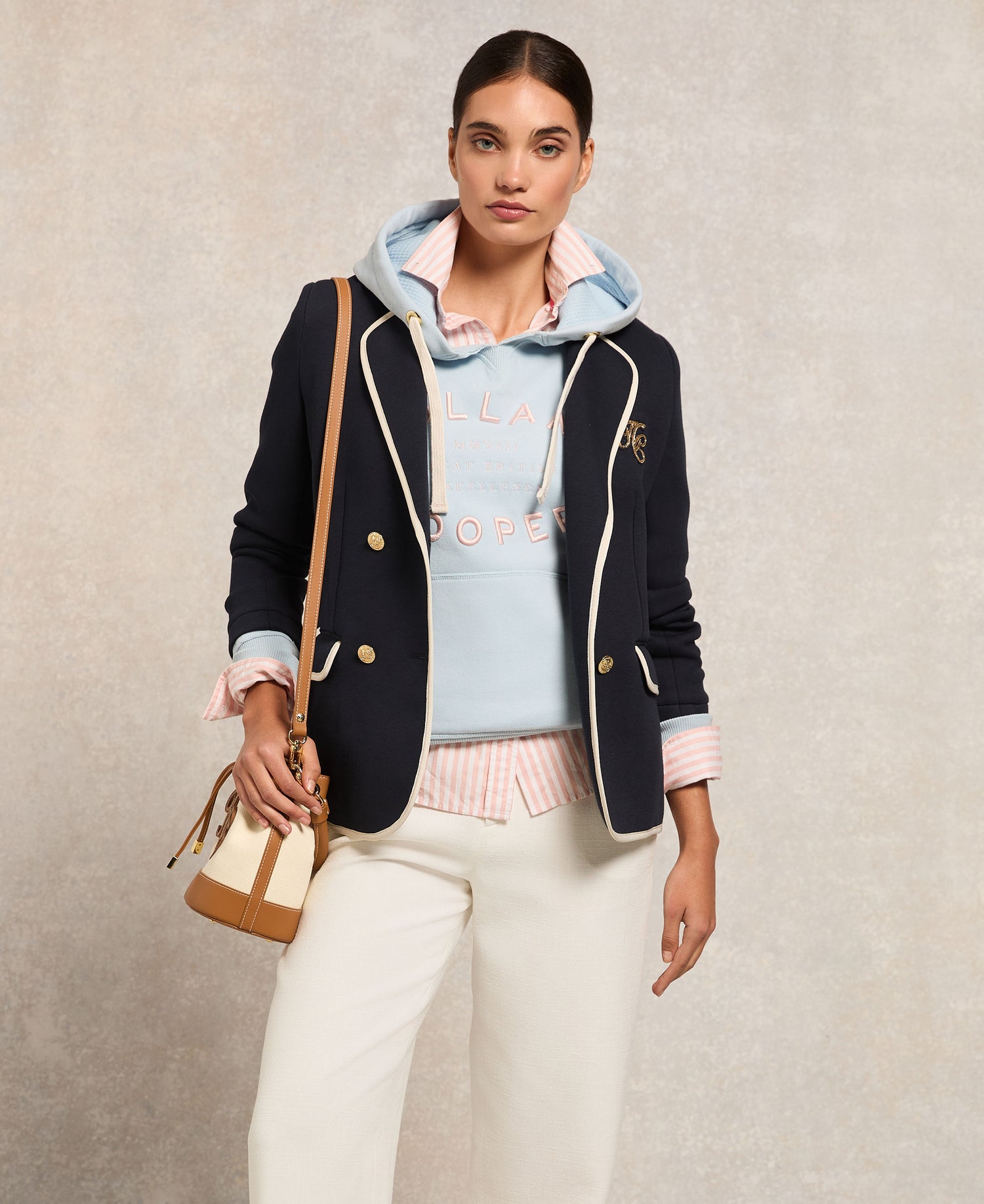 Varsity Hoodie - Pale Blue