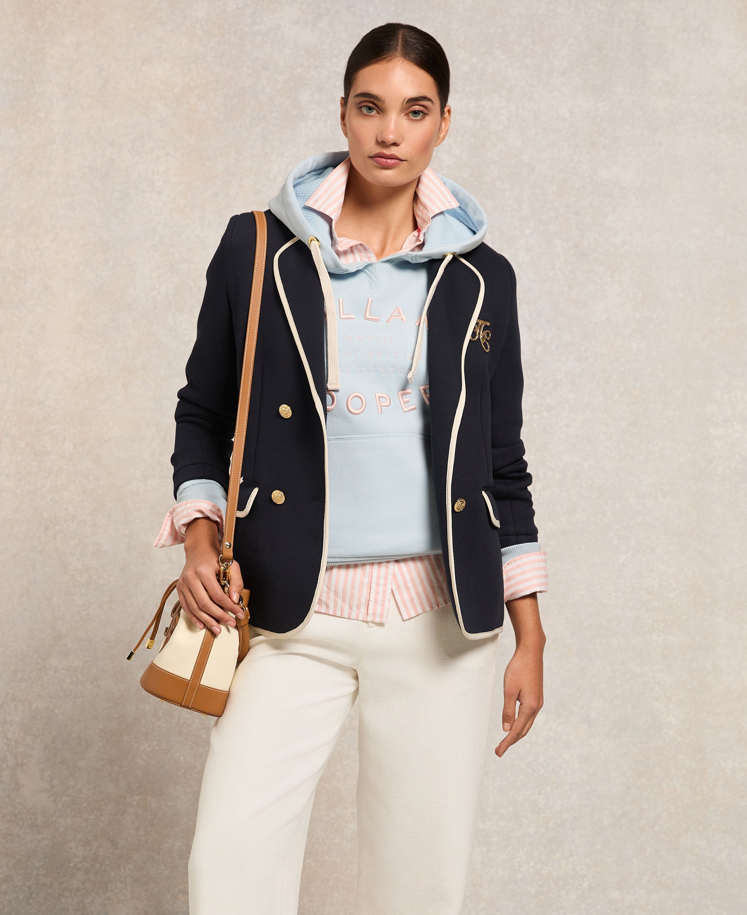 Varsity Hoodie - Pale Blue