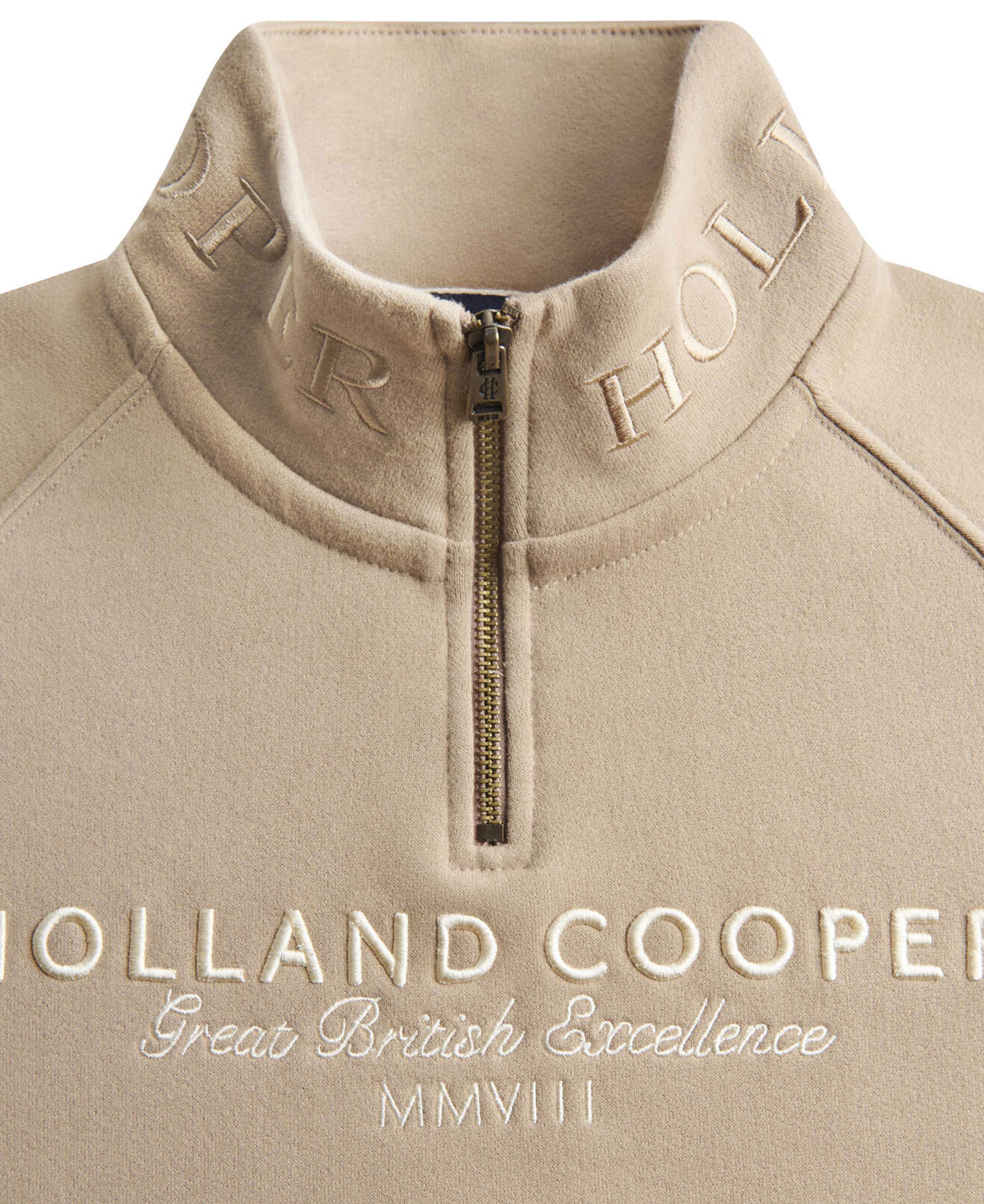 Sporting Goods Zip Henley - Taupe