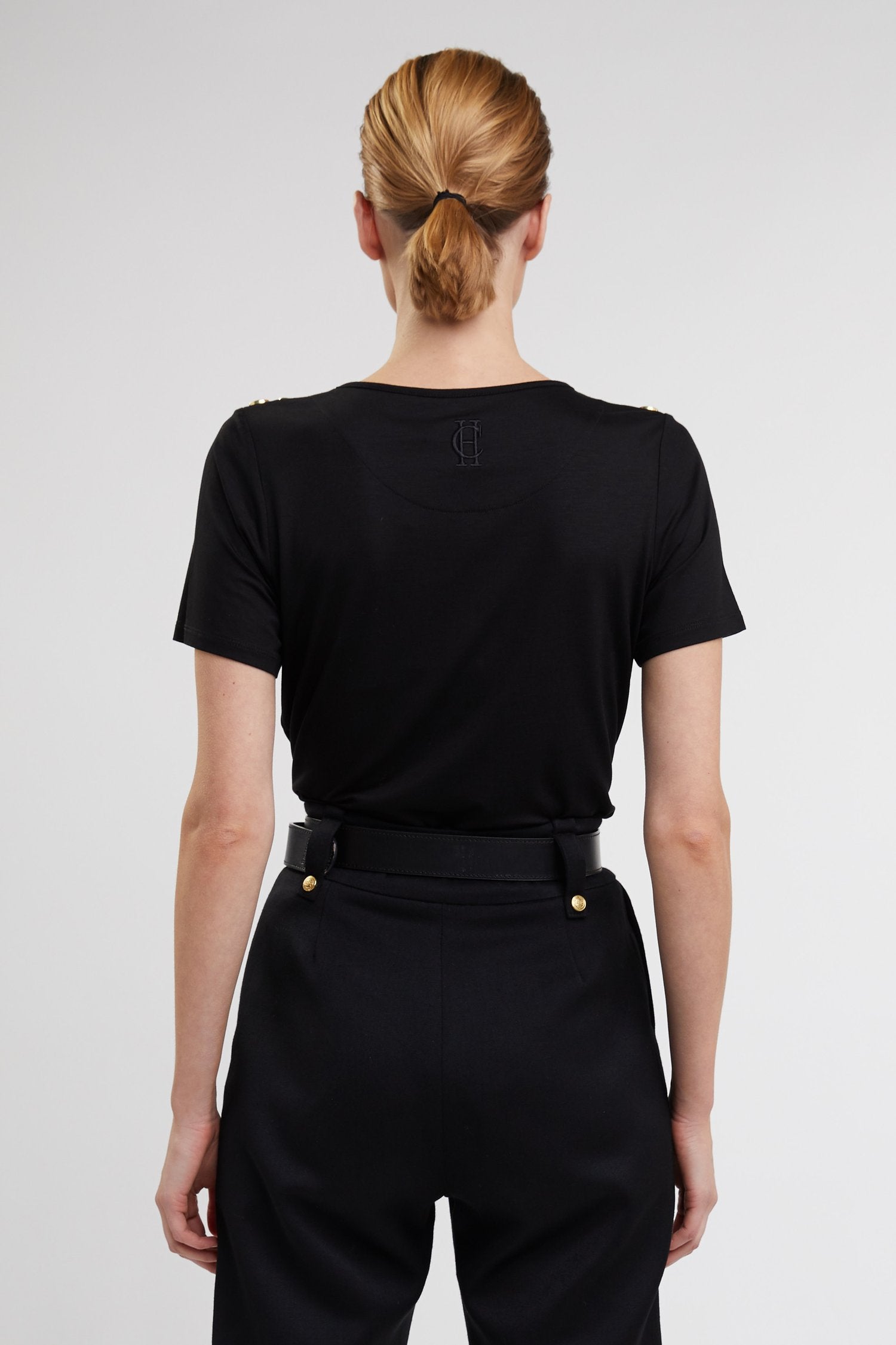 Relax Fit Crew Neck Tee - Black
