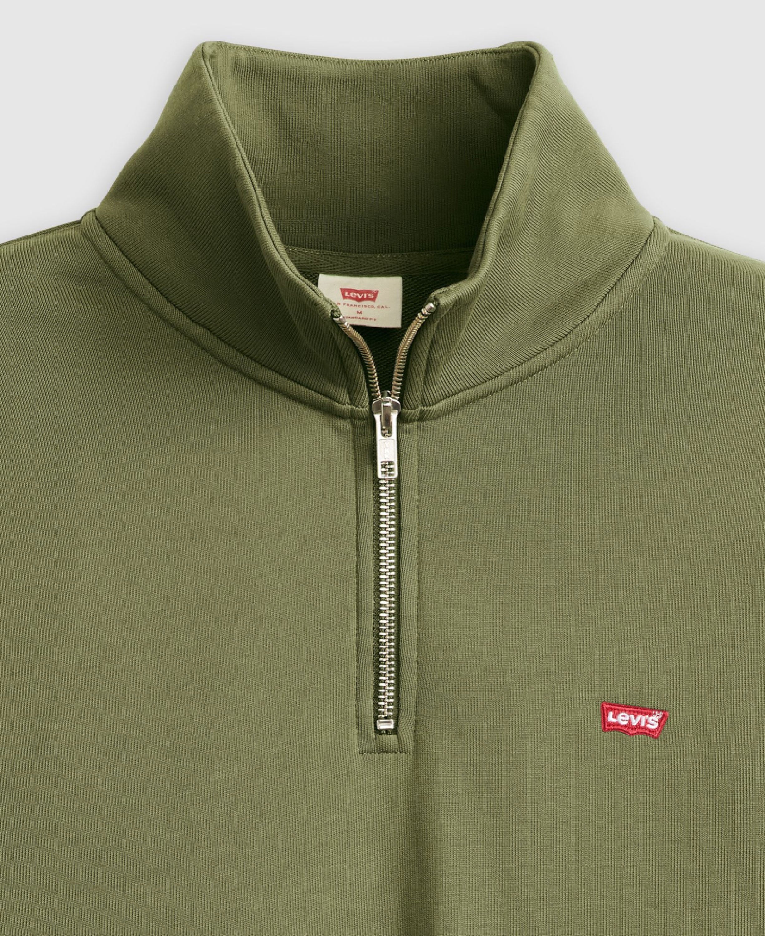 Original Housemark 1/4 Zip Pullover - Moss Olive