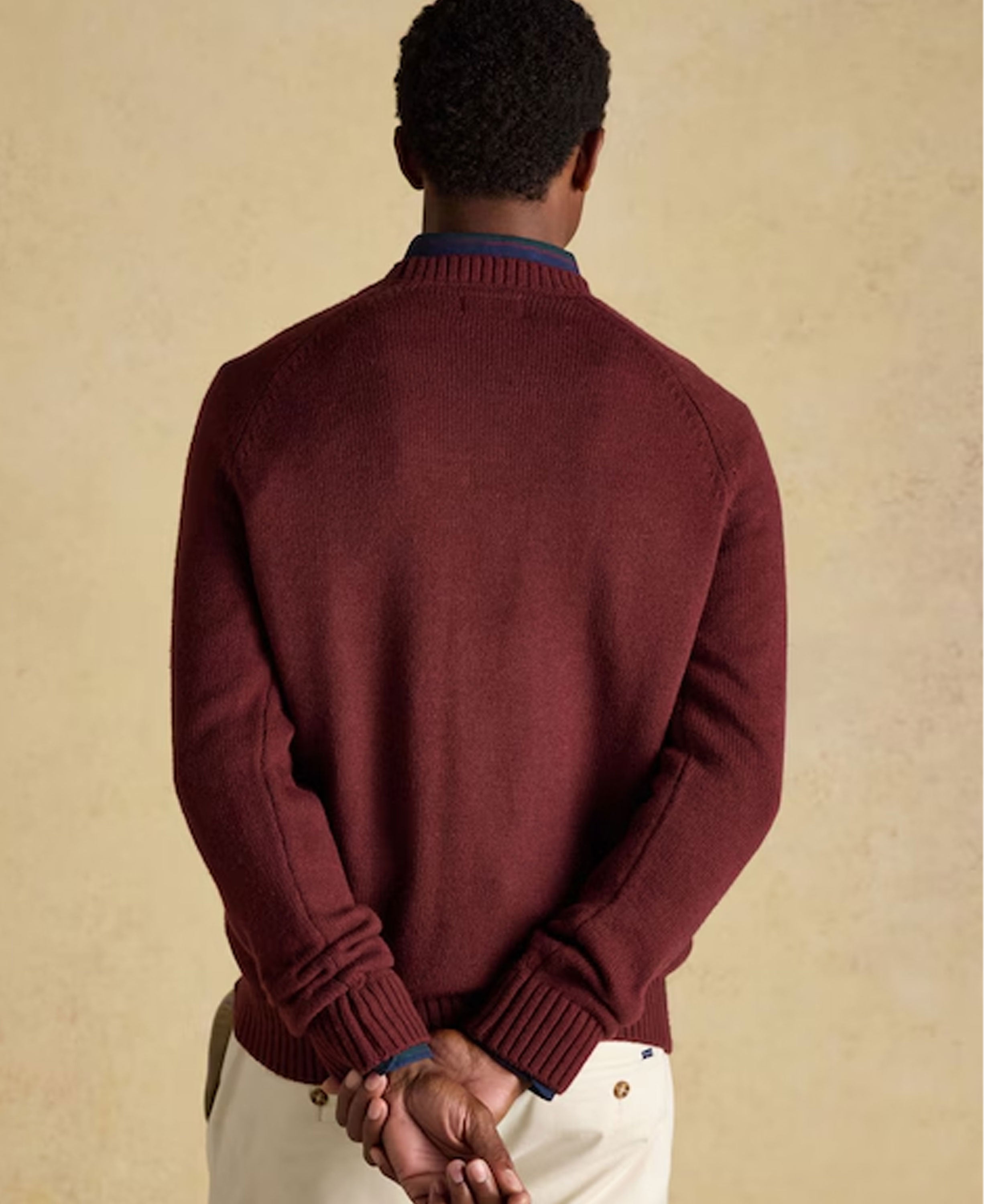Offroad Crew Neck Jumper - Burgundy Red