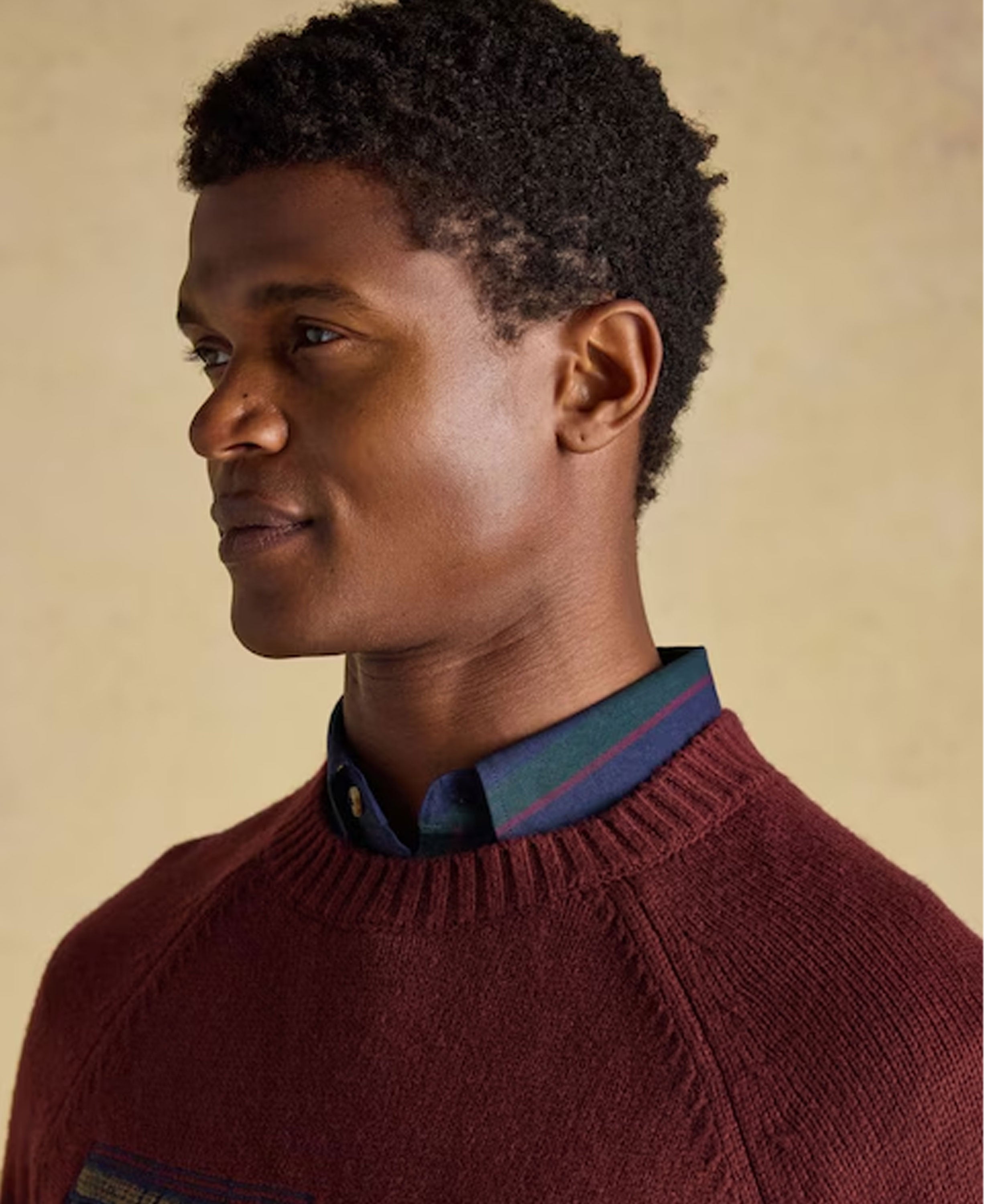 Offroad Crew Neck Jumper - Burgundy Red