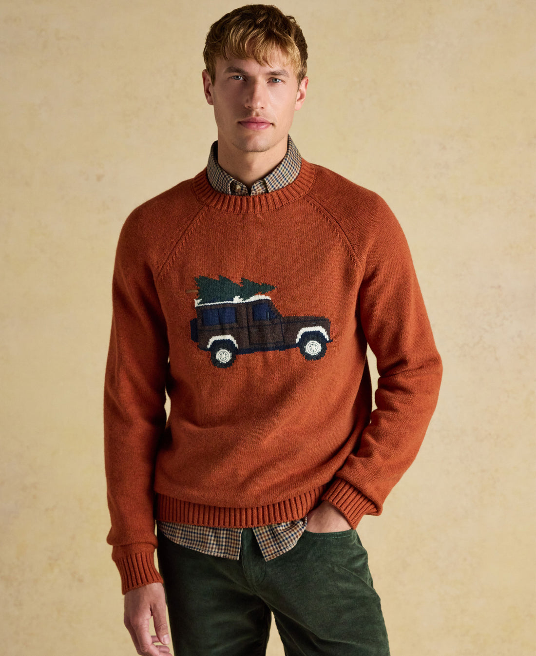 Offroad Crew Neck Jumper - Orange