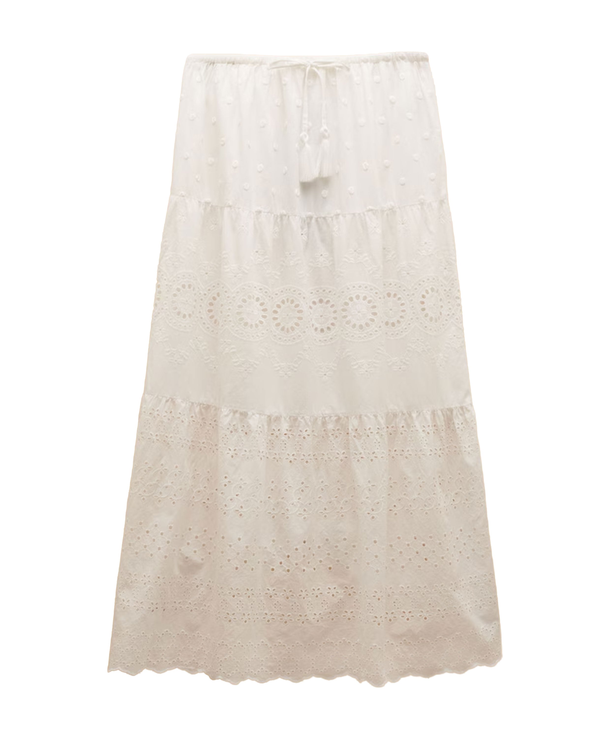 Broderie Skirt - White