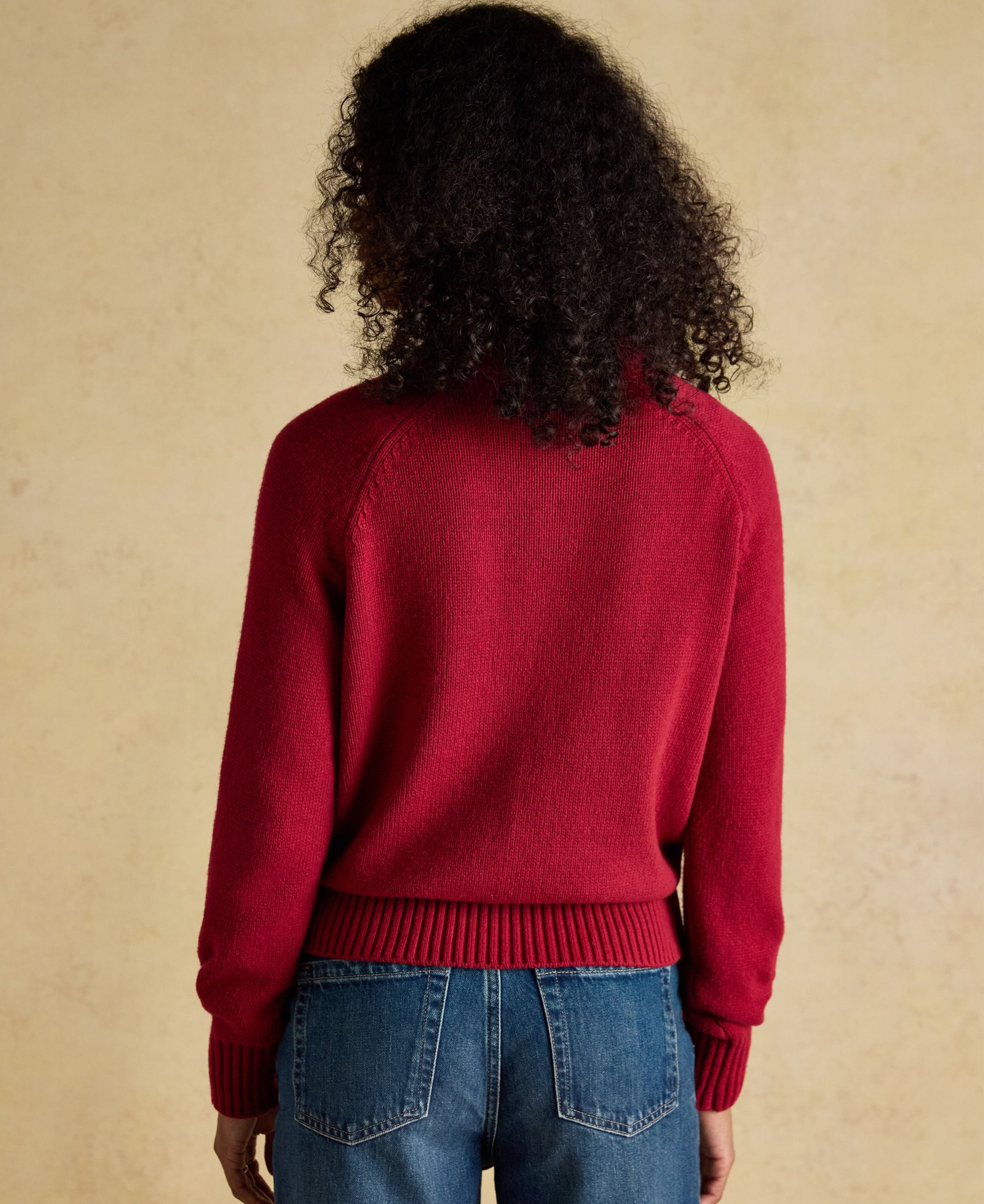 Dachshund Intarsia Jumper - Red