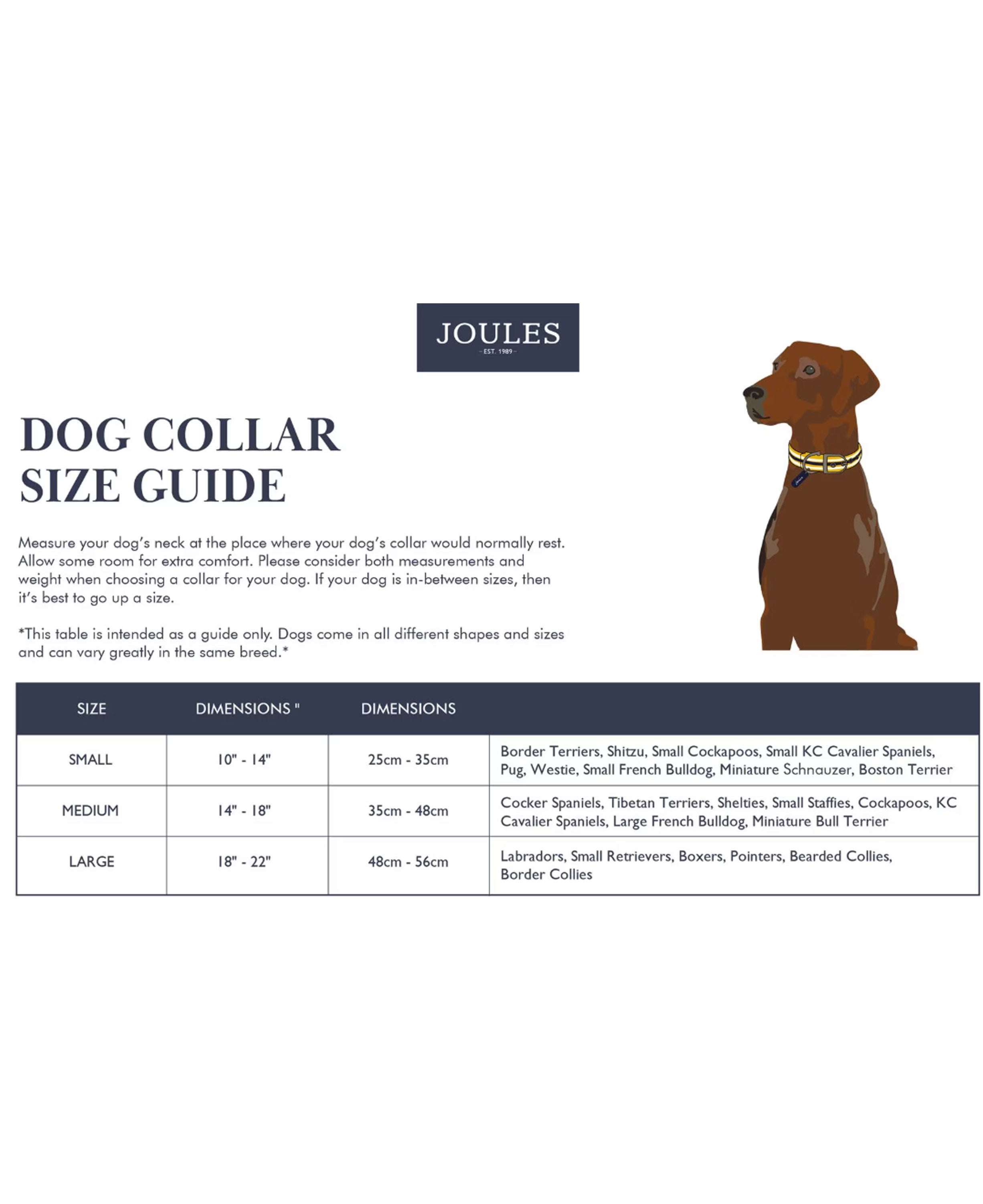 Leather Collar Medium - Navy