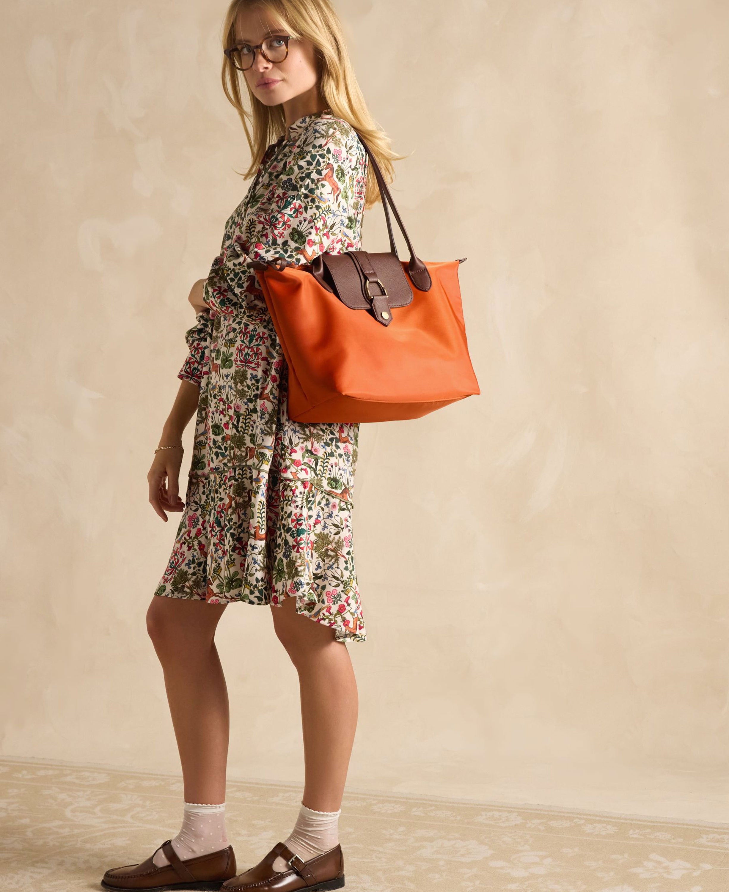 Edie Shopper Bag - Orange