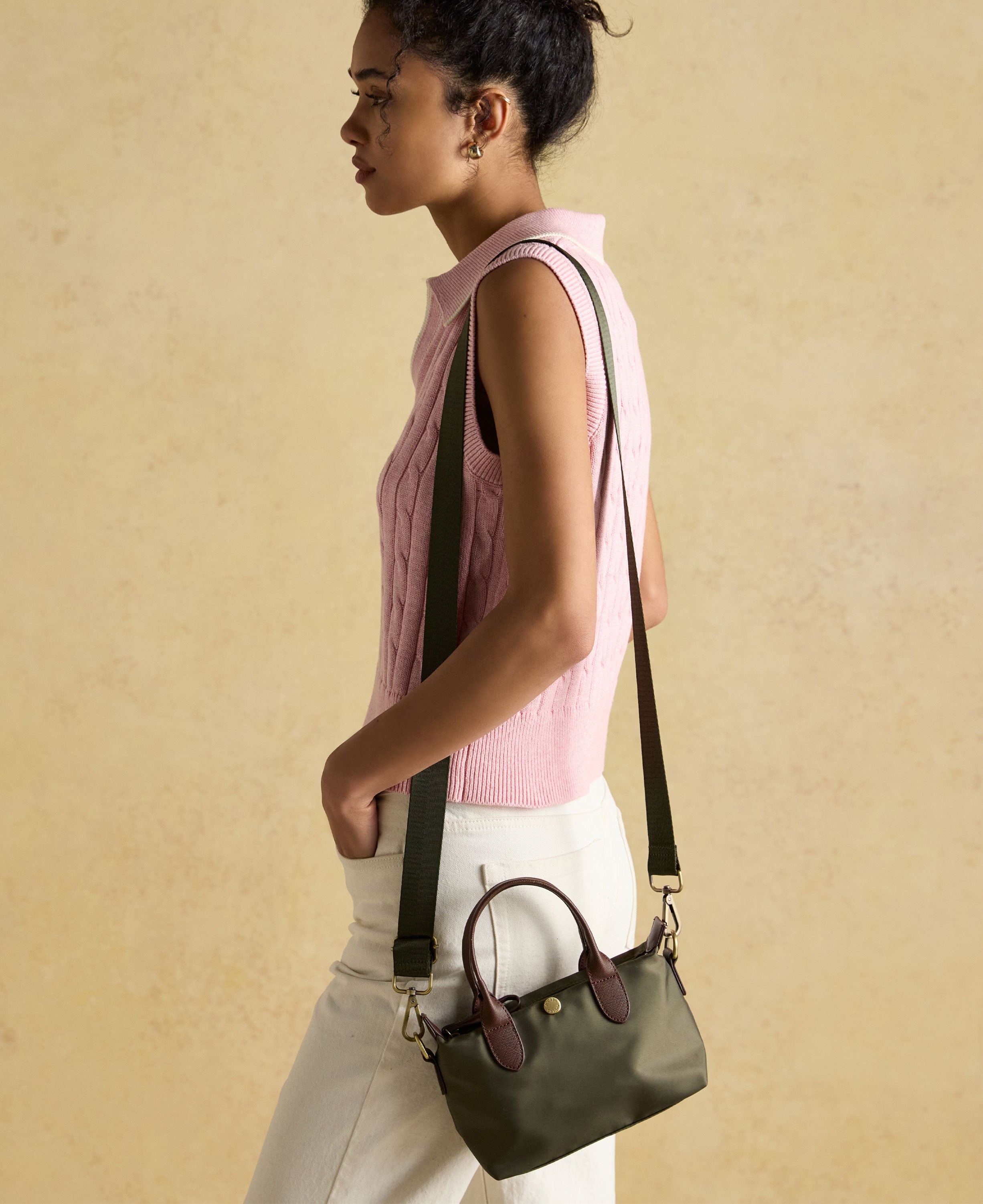Edie Cross Body Bag Small - Khaki Green