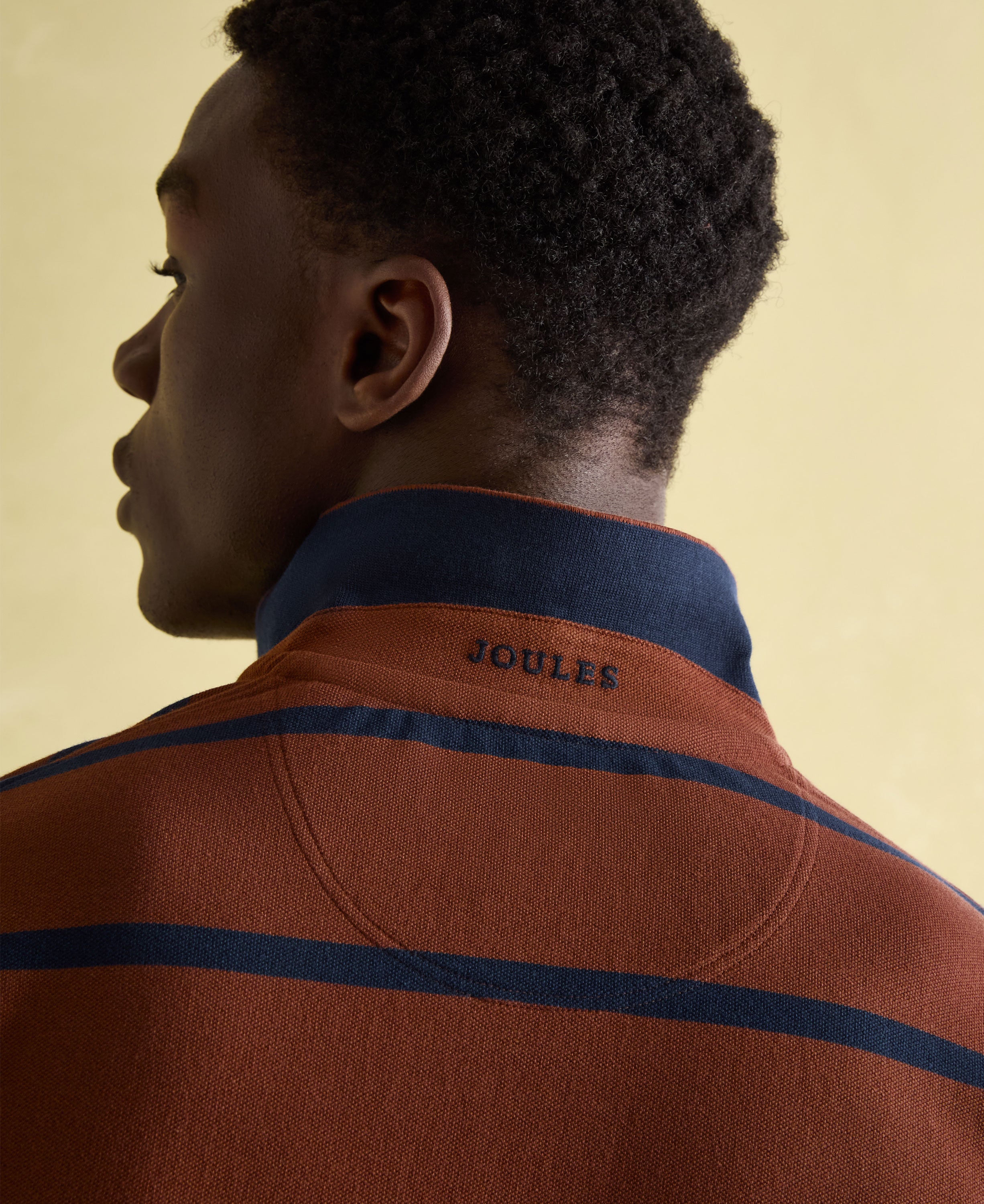 Filbert Polo Shirt- Blue/Brown