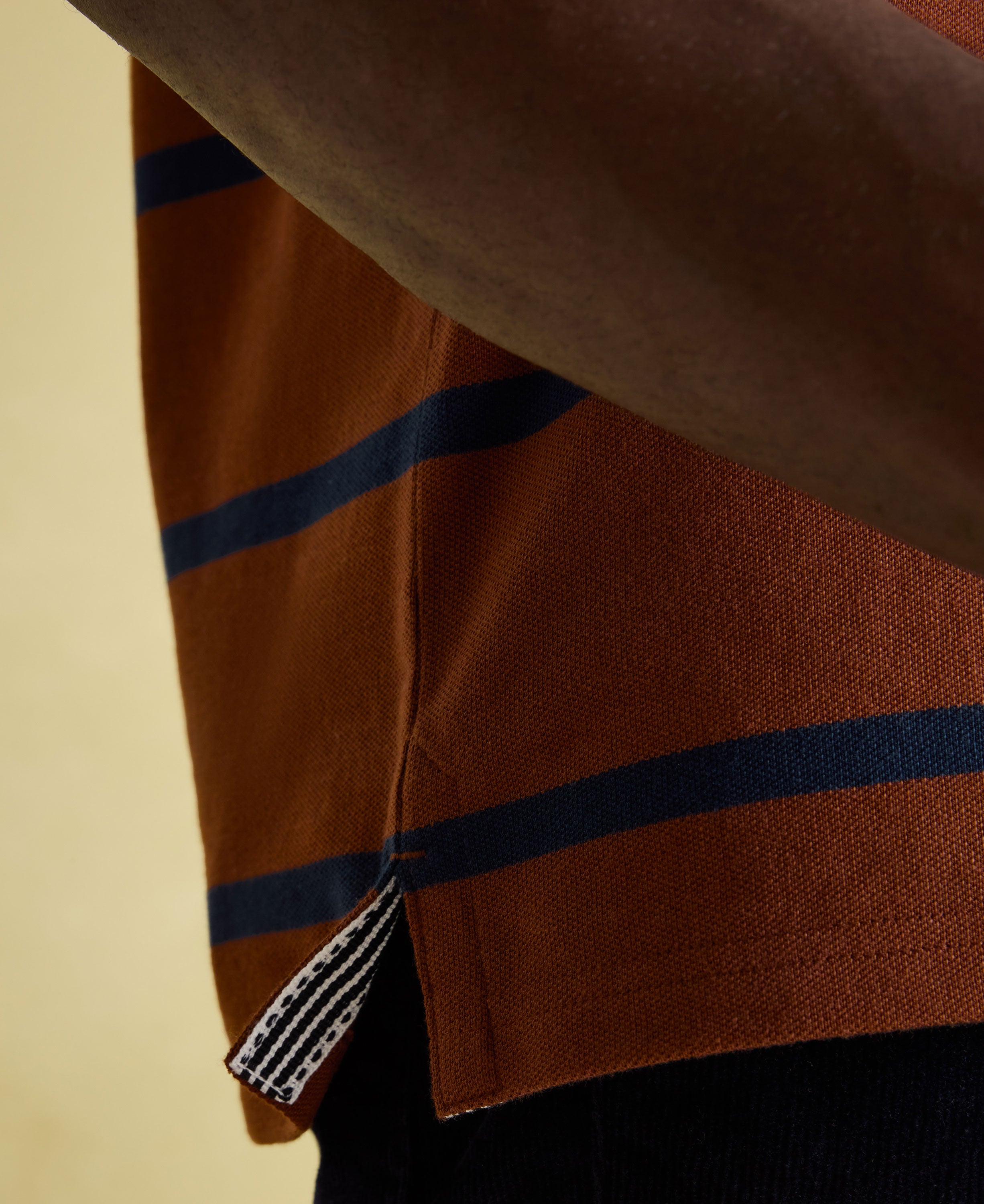 Filbert Polo Shirt- Blue/Brown