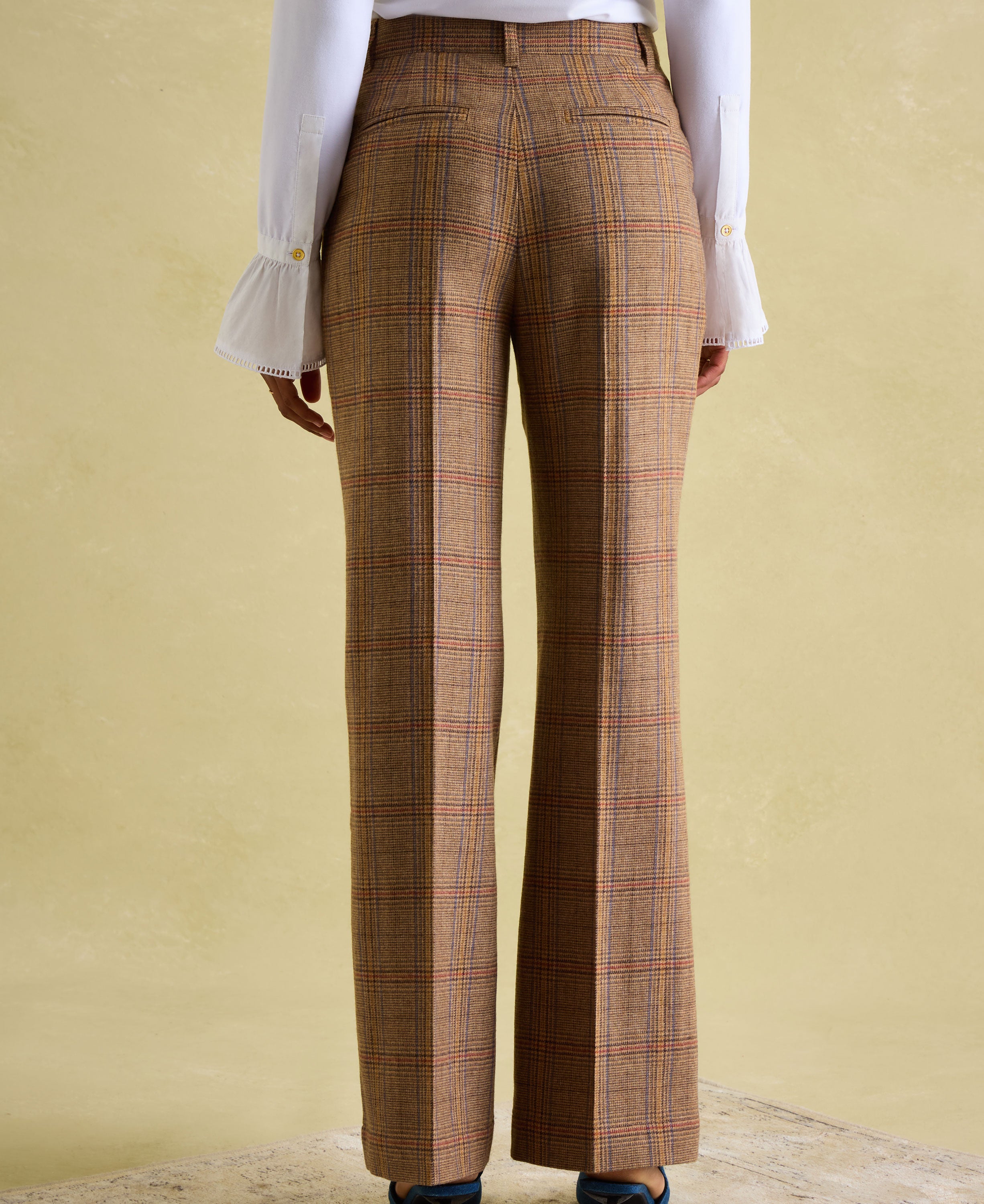 Foxley Wide Leg Trousers - Tan Brown