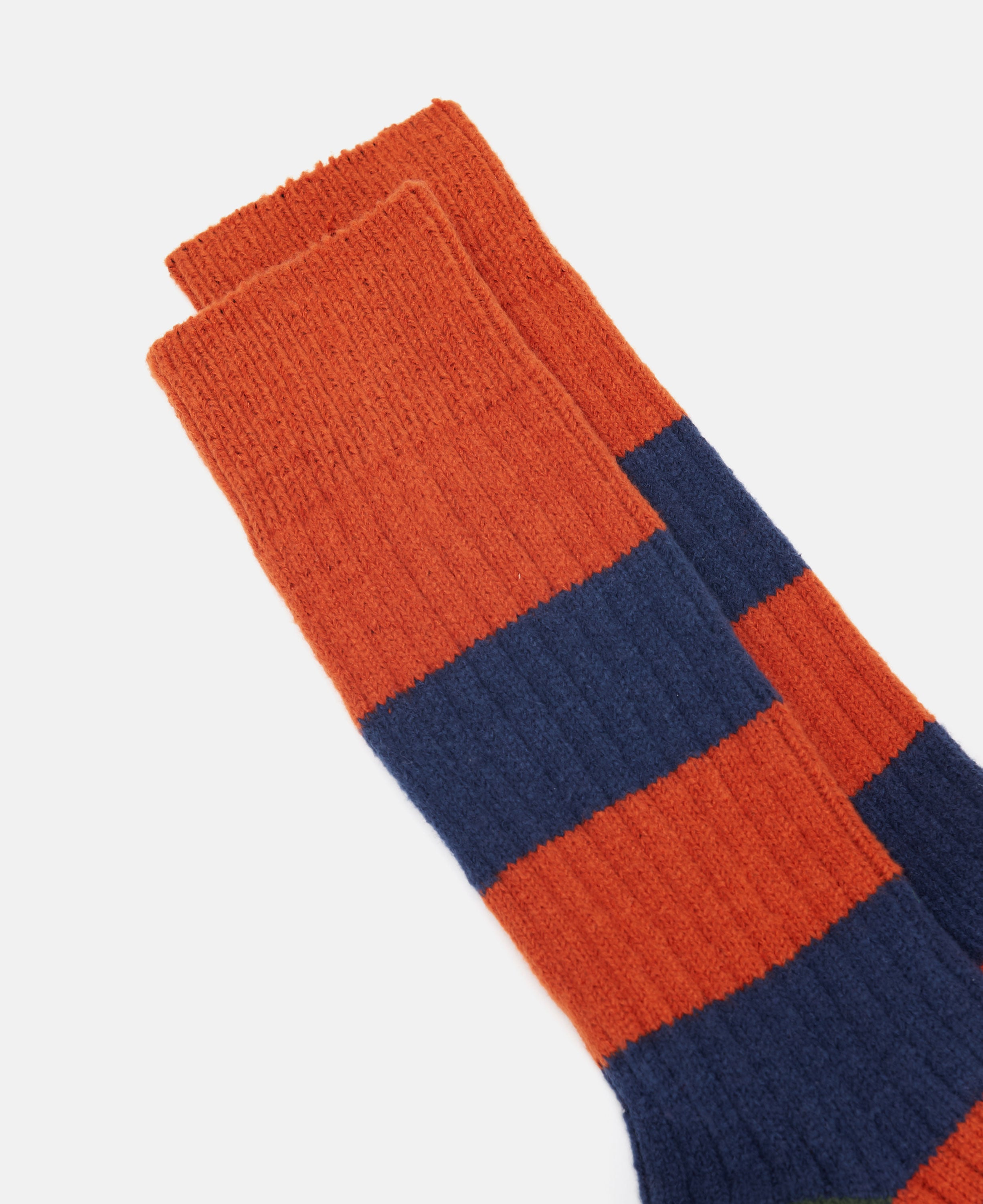 Gibson Socks - Orange/Navy