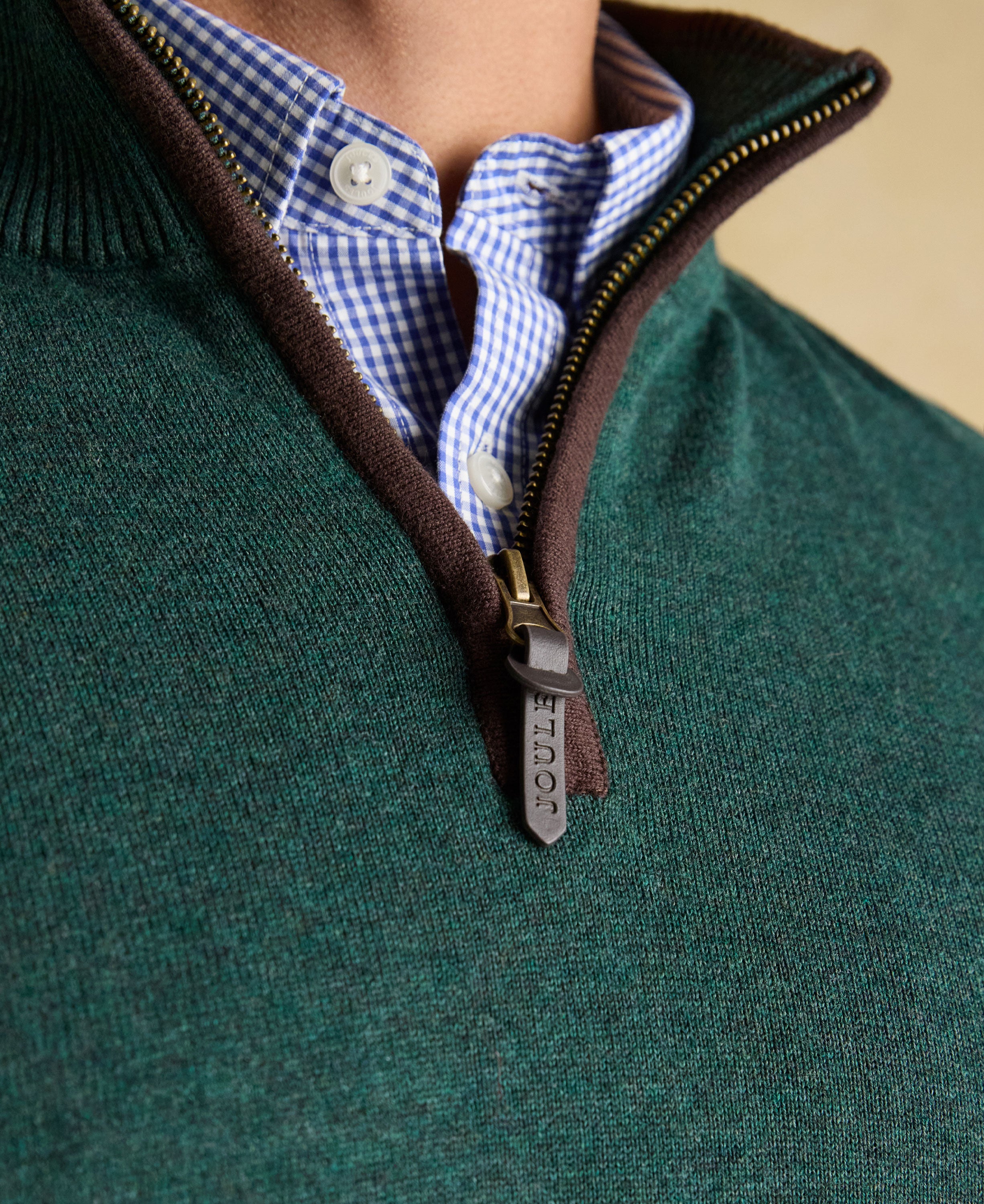 Hillside 1/4 Zip Jumper - Dark Green
