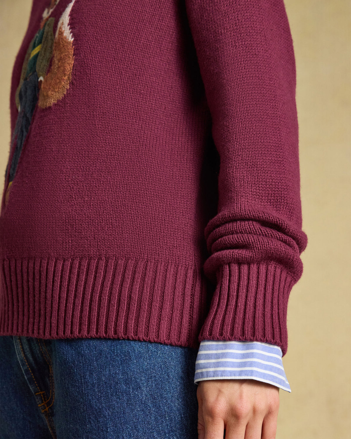 Jonty Knit - Burgundy Red