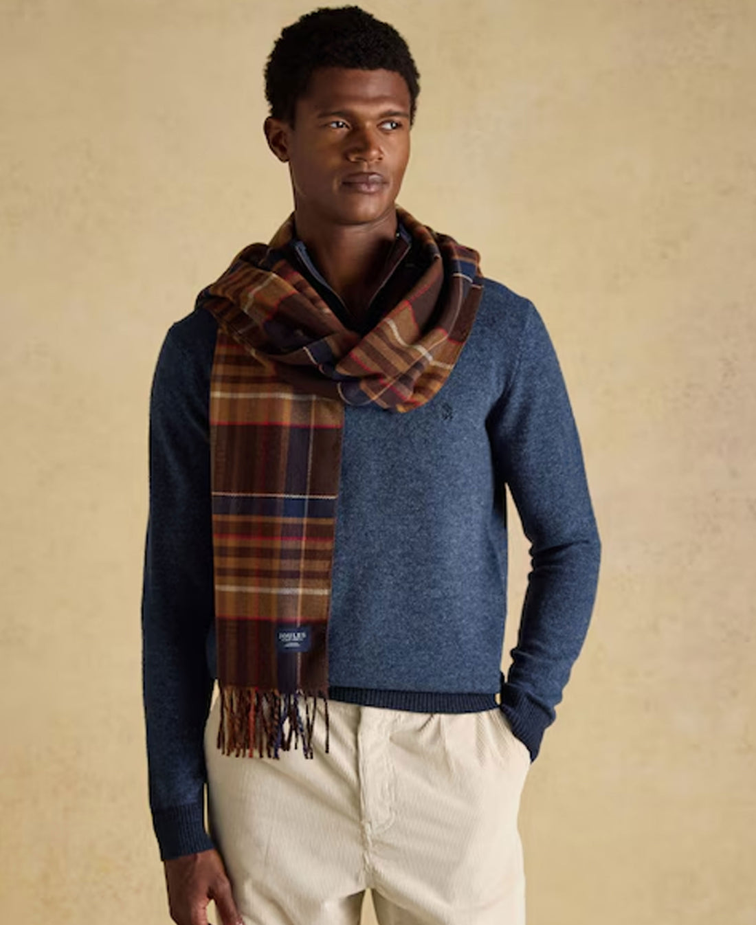 Langtree Check Scarf - Brown