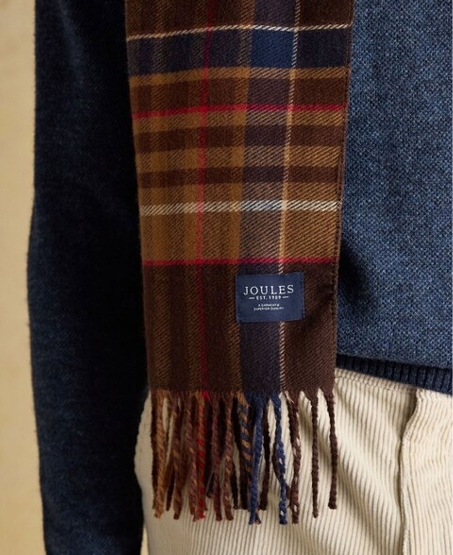 Langtree Check Scarf - Brown