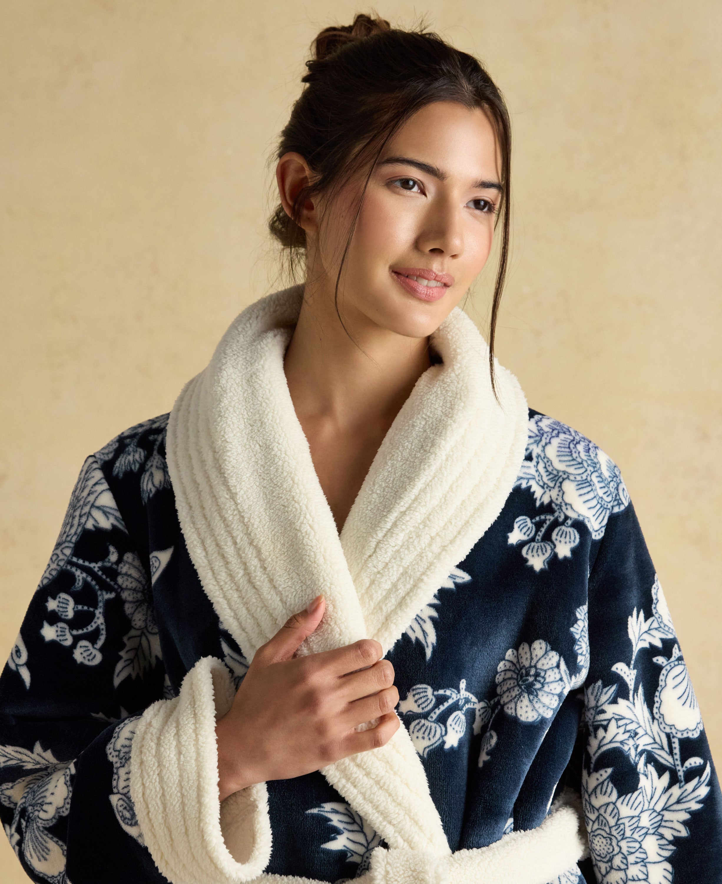 Matilda Dressing Gown - Navy