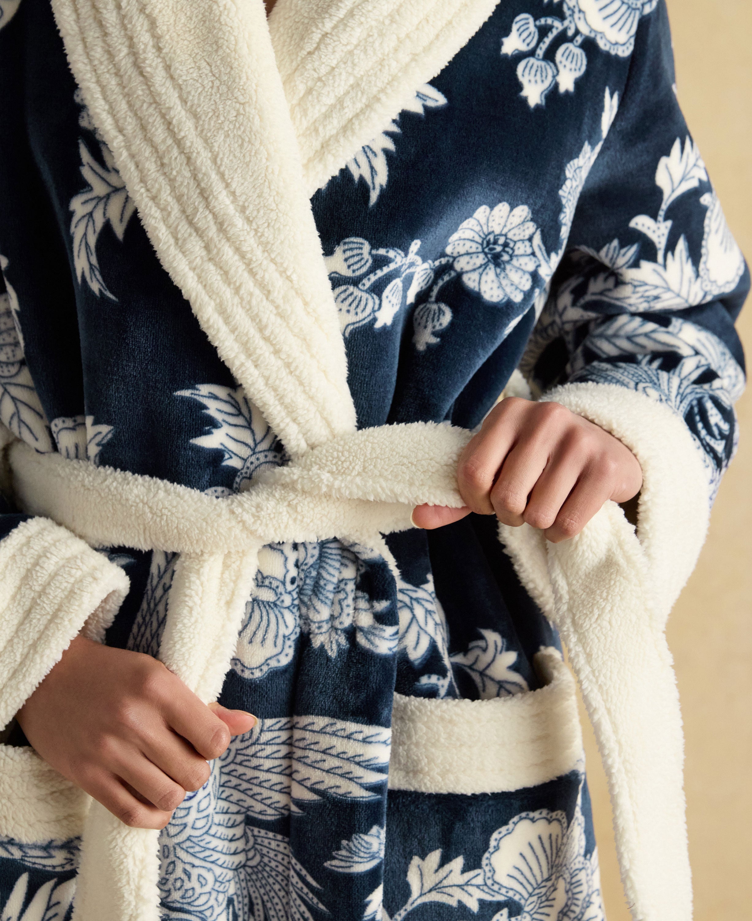 Matilda Dressing Gown - Navy