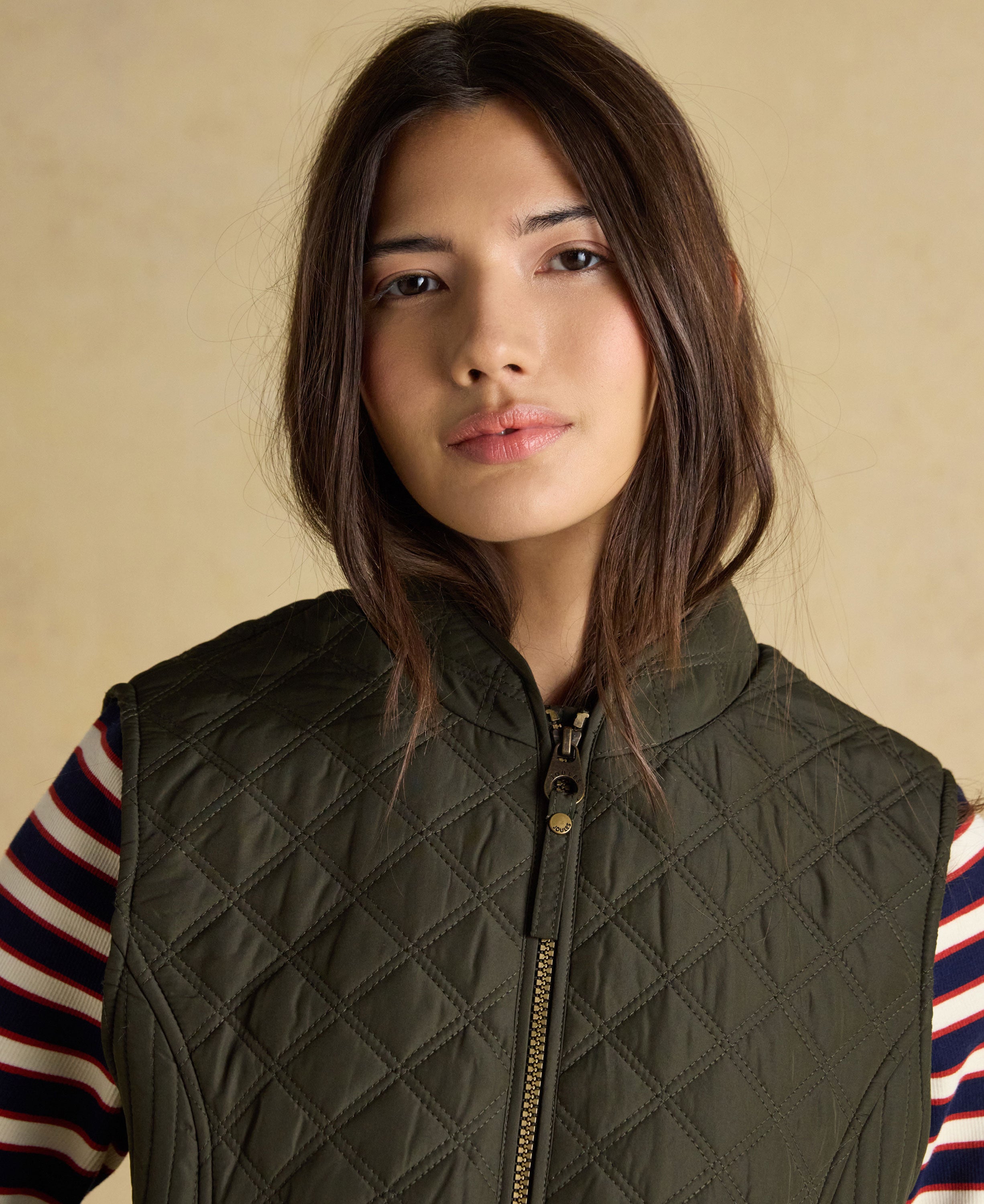 Minx Quilted Gilet - Green