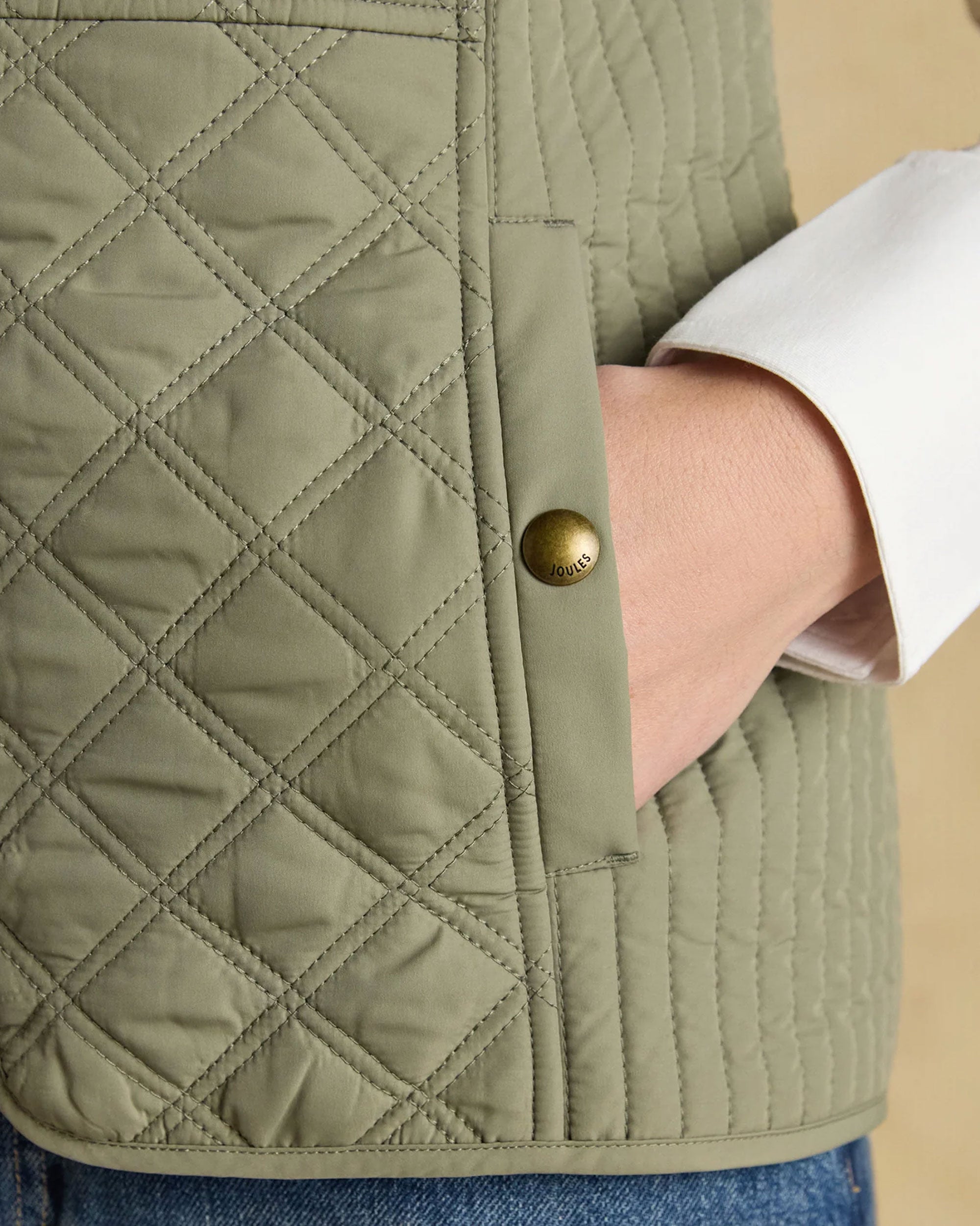 Minx Gilet - Khaki Green