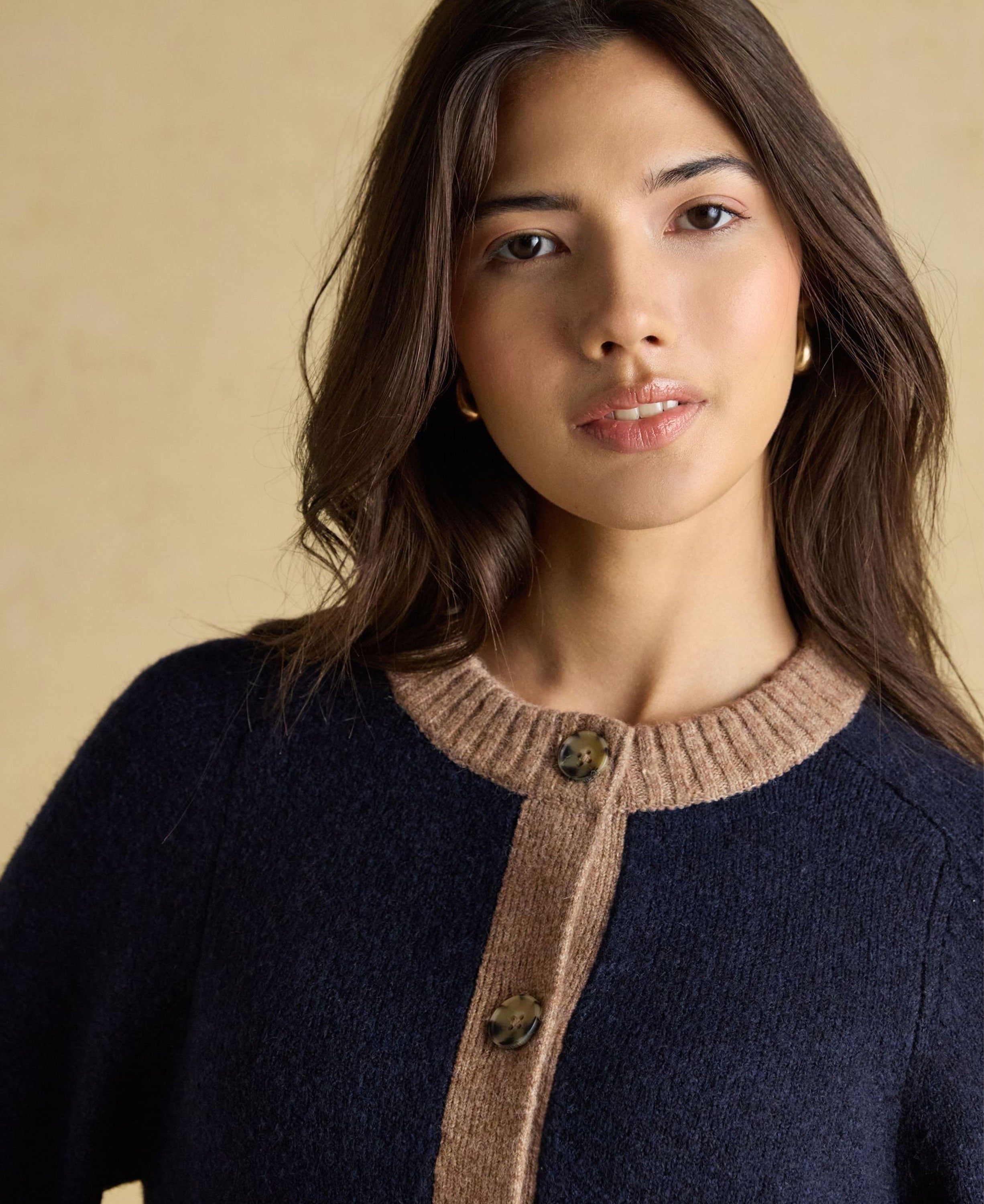 Nora Knitted Cardigan - Navy