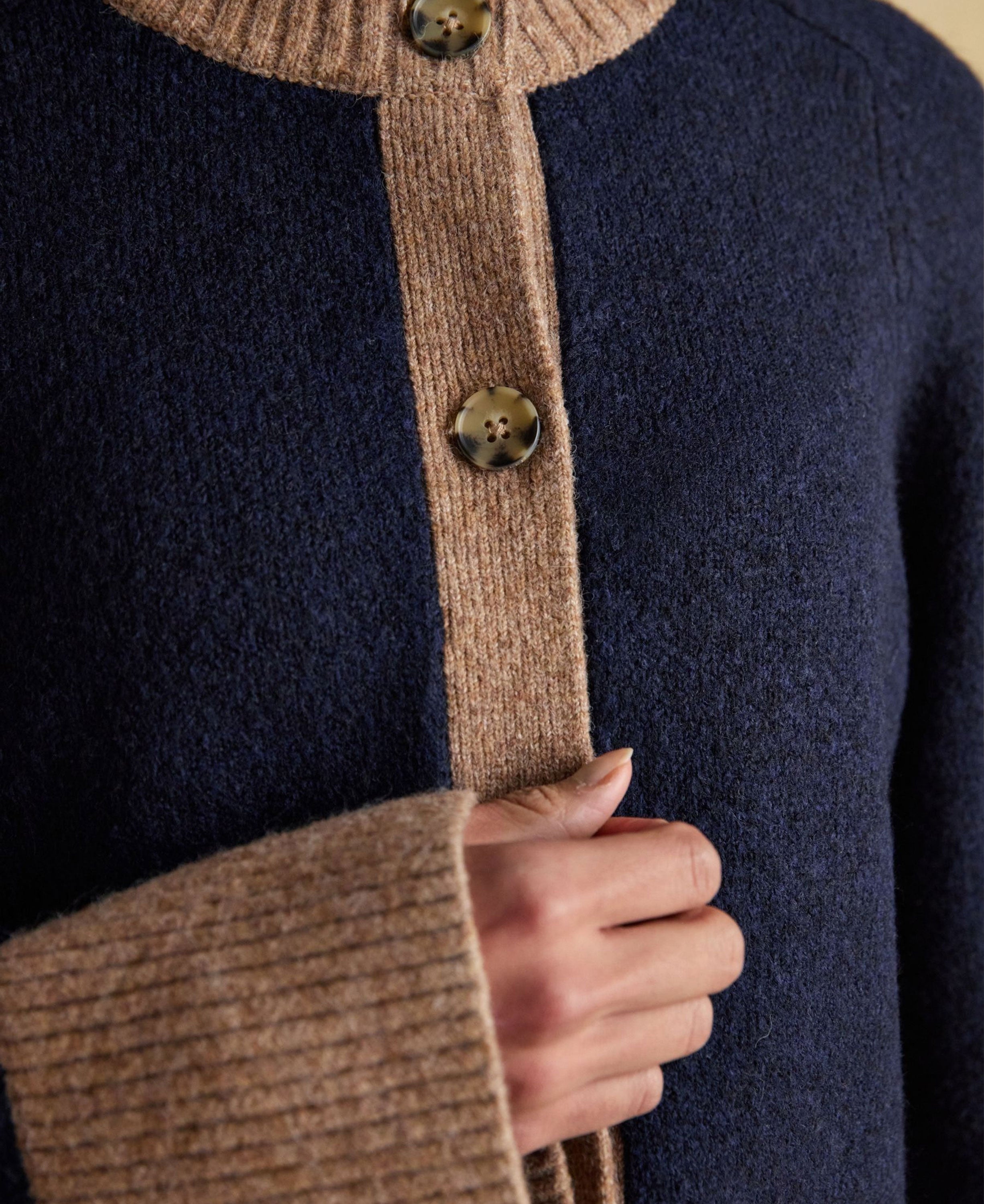 Nora Knitted Cardigan - Navy