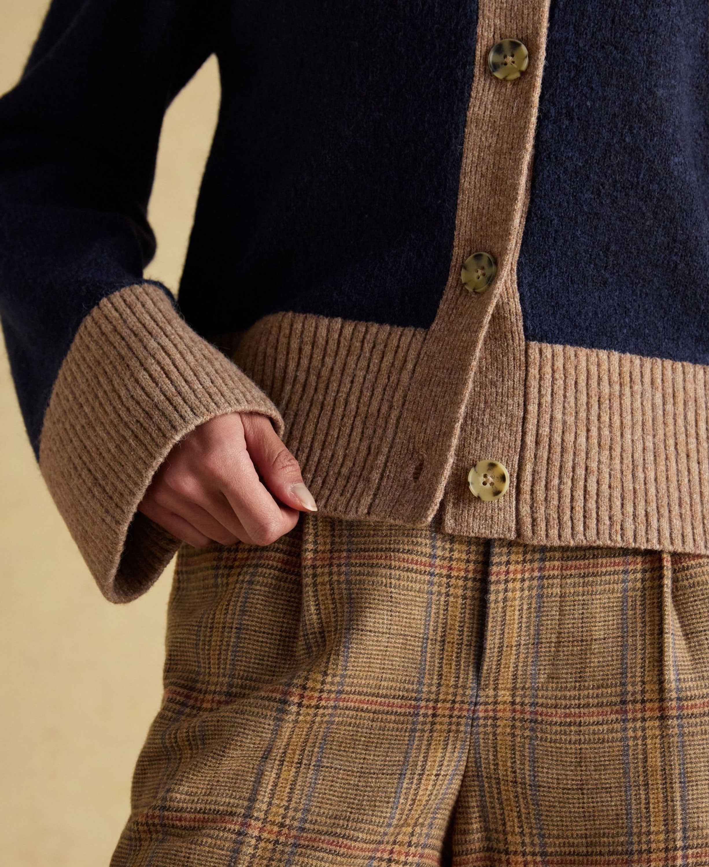 Nora Knitted Cardigan - Navy