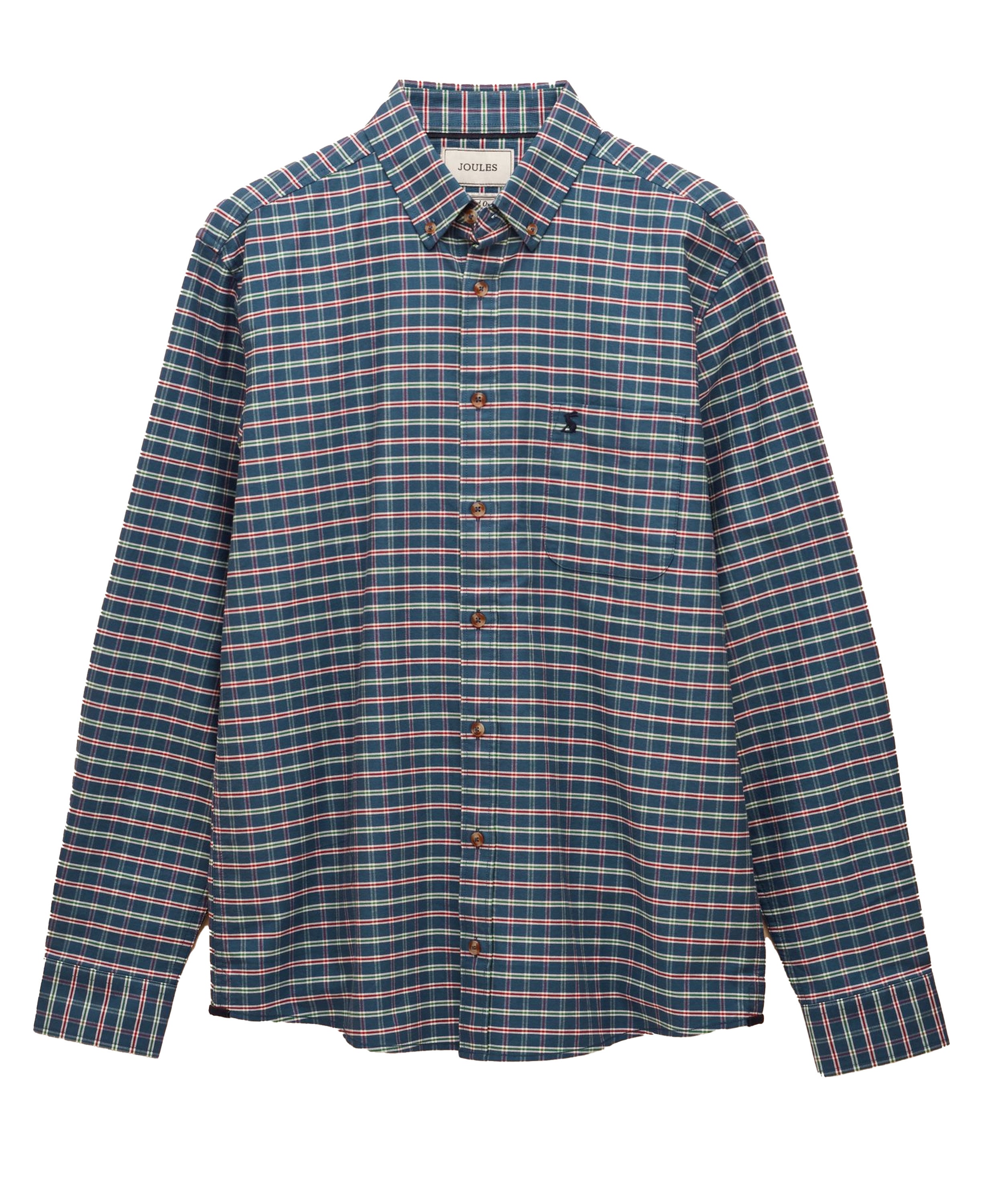Oxford Check Cotton Shirt - Blue