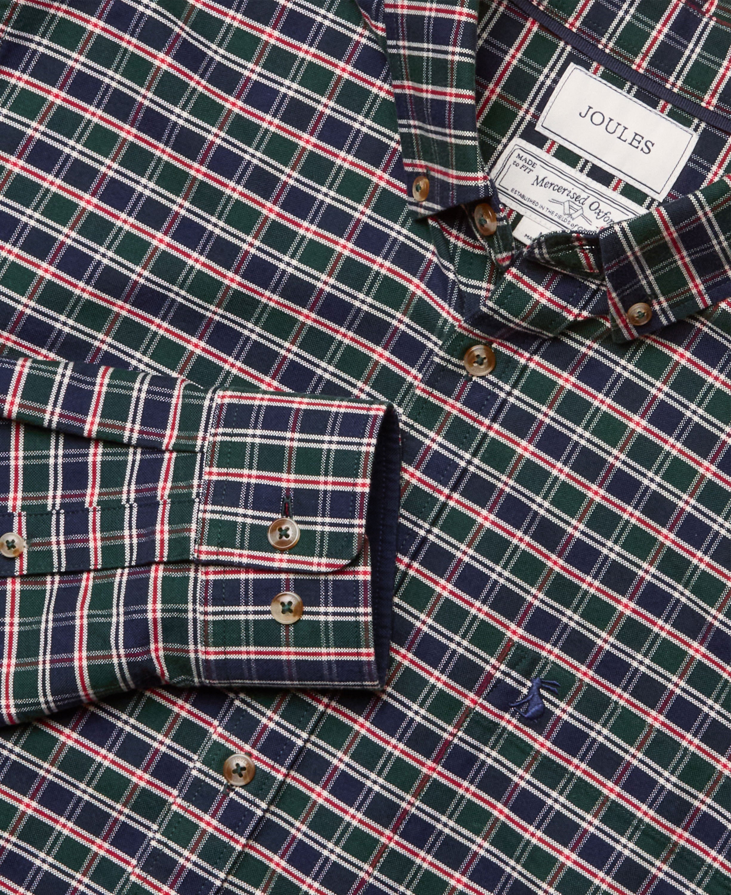 Oxford Check Cotton Shirt - Green