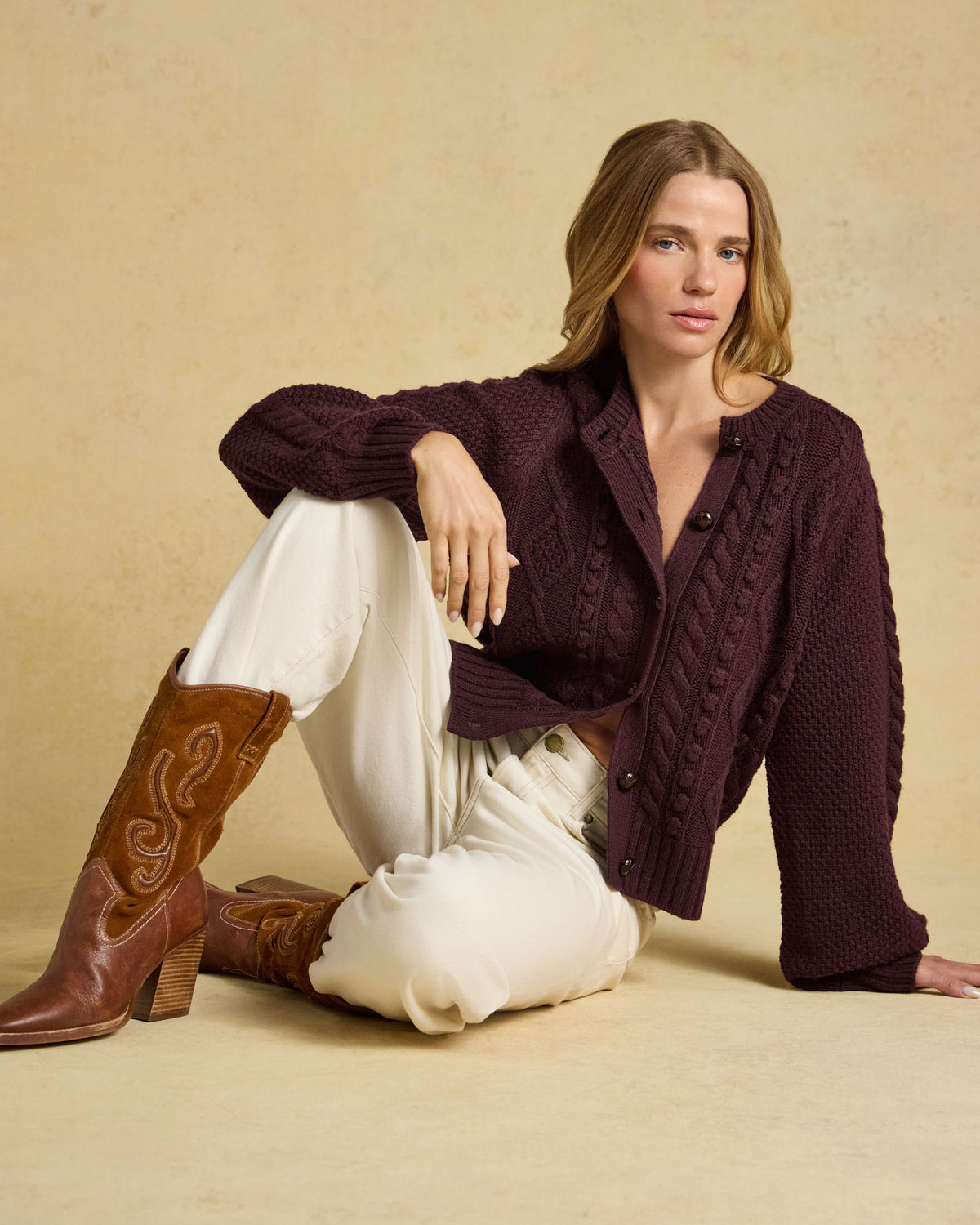 Rafferty Cardigan - Wine