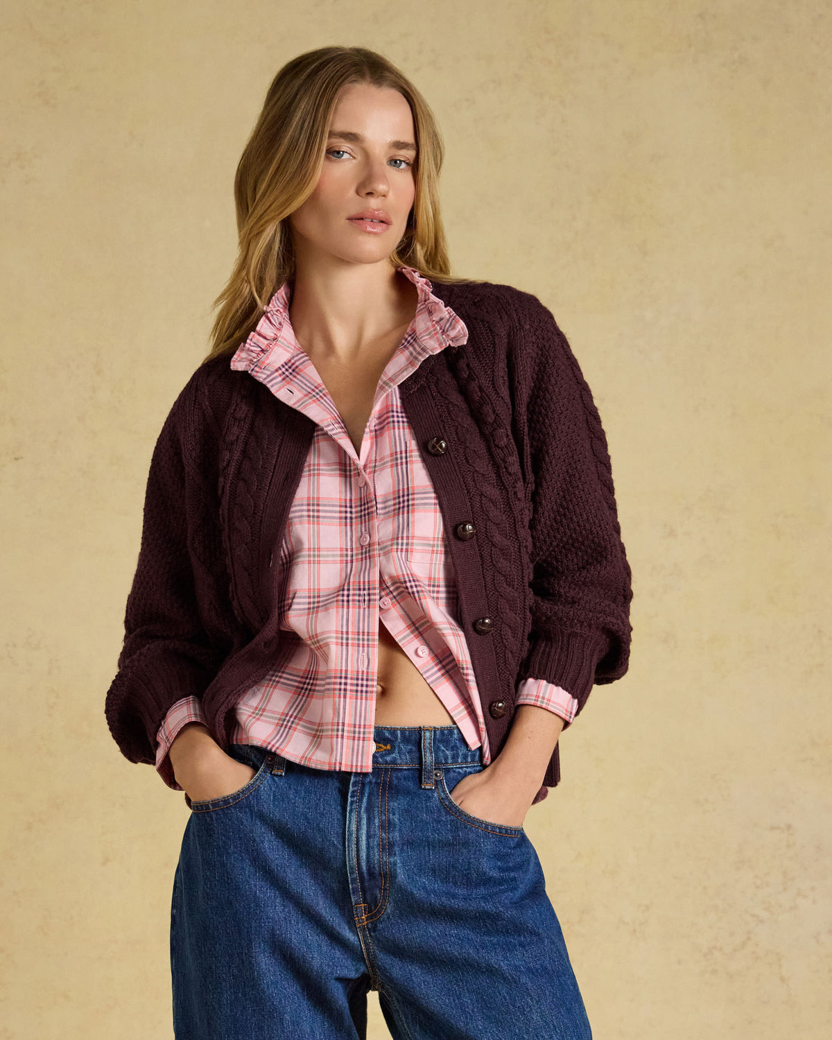 Rafferty Cardigan - Wine
