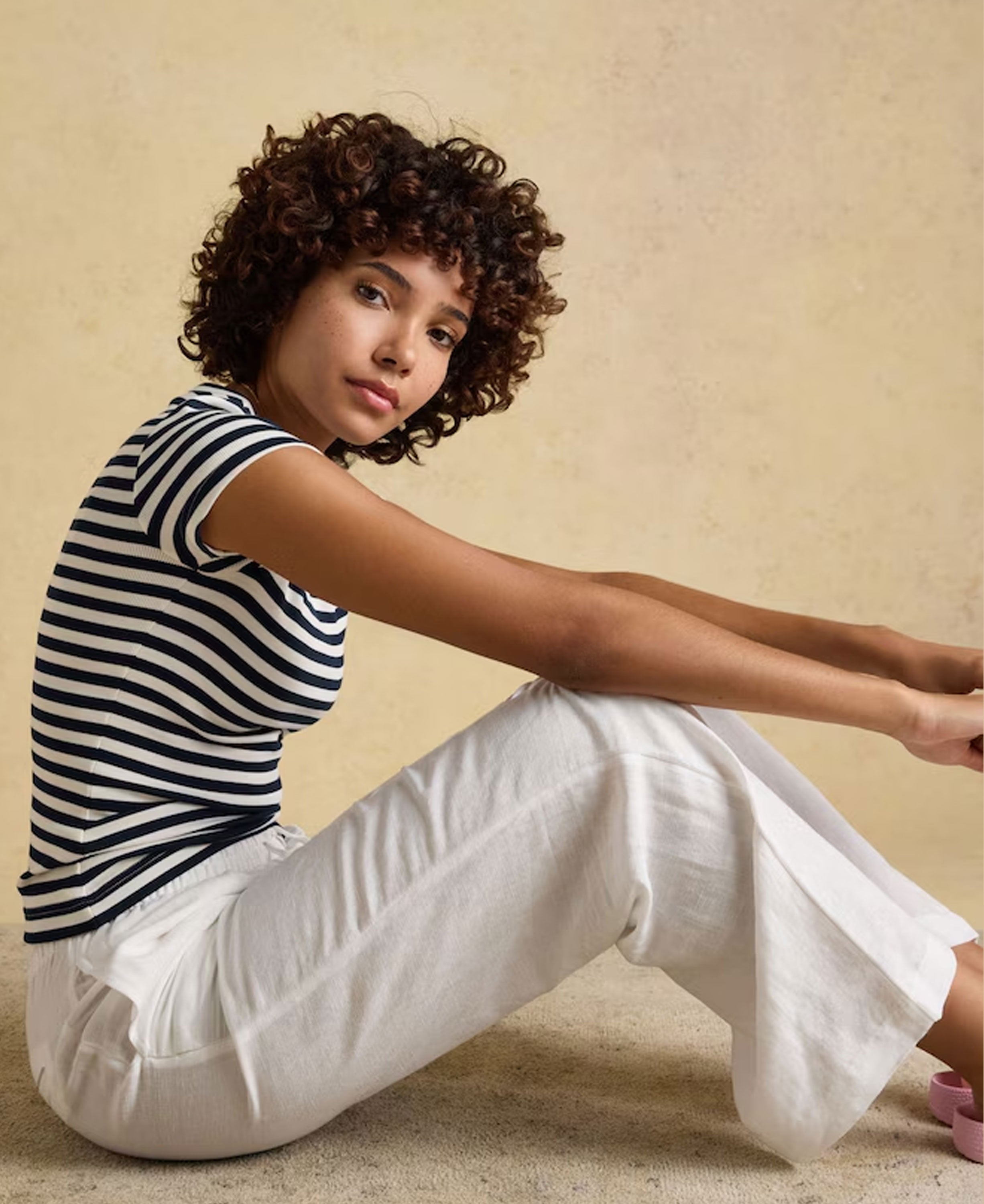 Sophie Short Sleeve T-Shirt - Navy Stripe