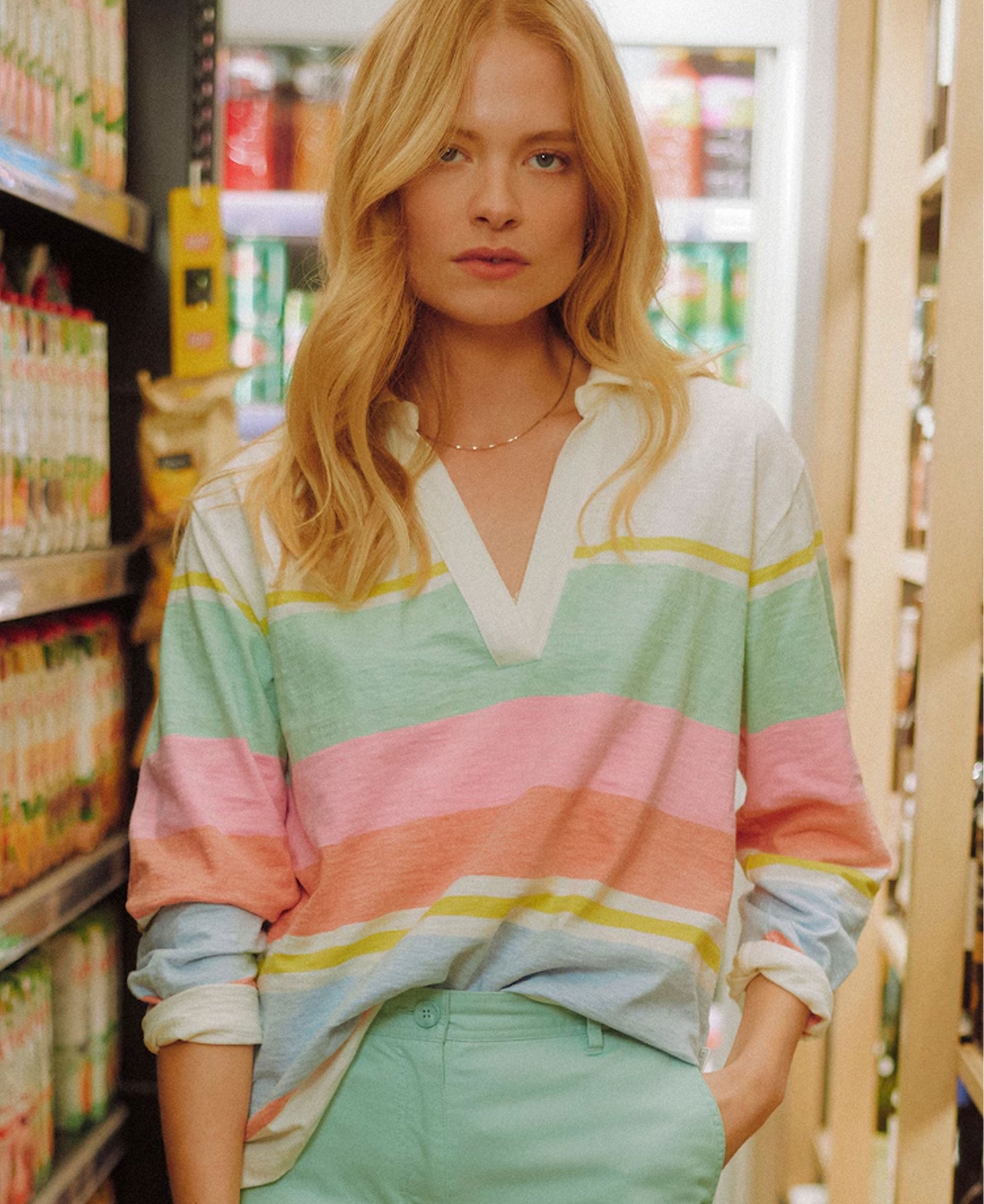 Tallie T-Shirt - Cream Multi