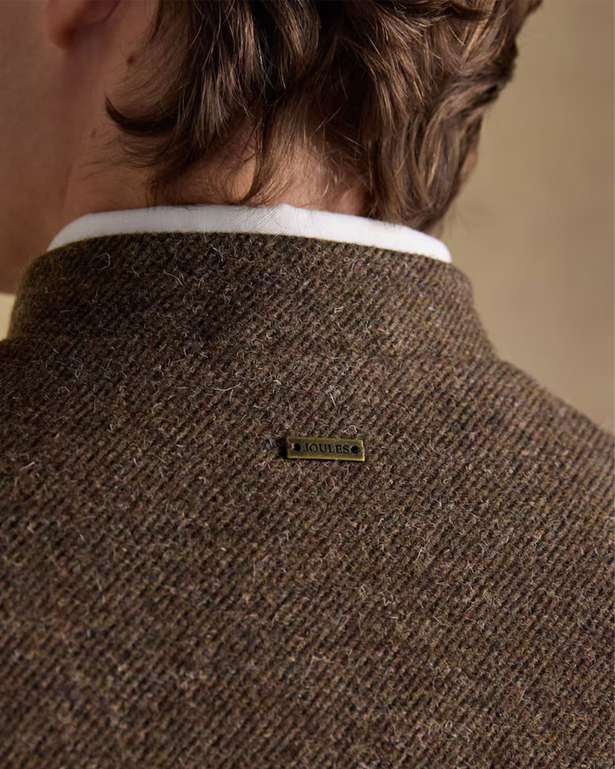 Tweed Gilet - Brown