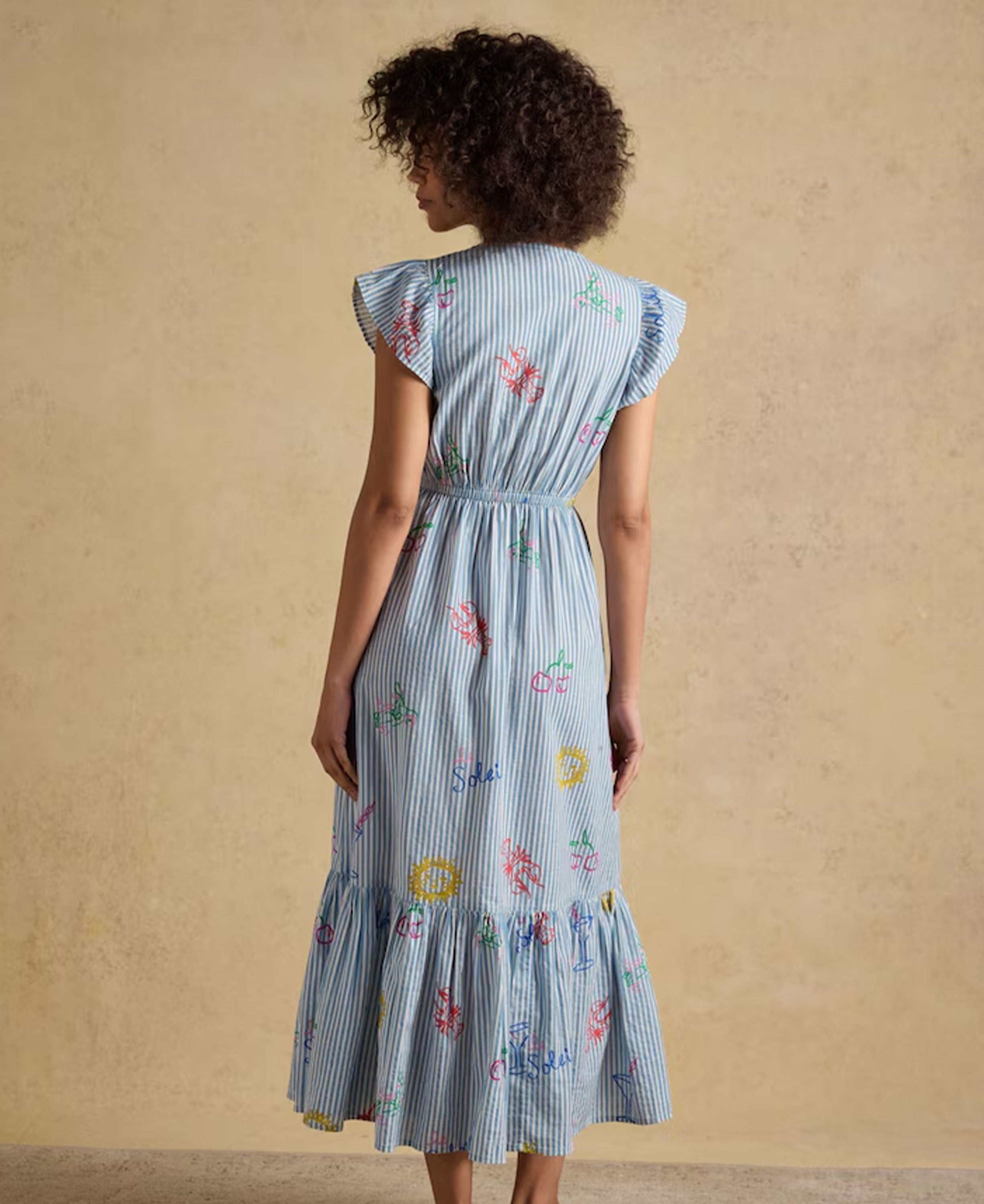 Winnie Dress - Blue/White