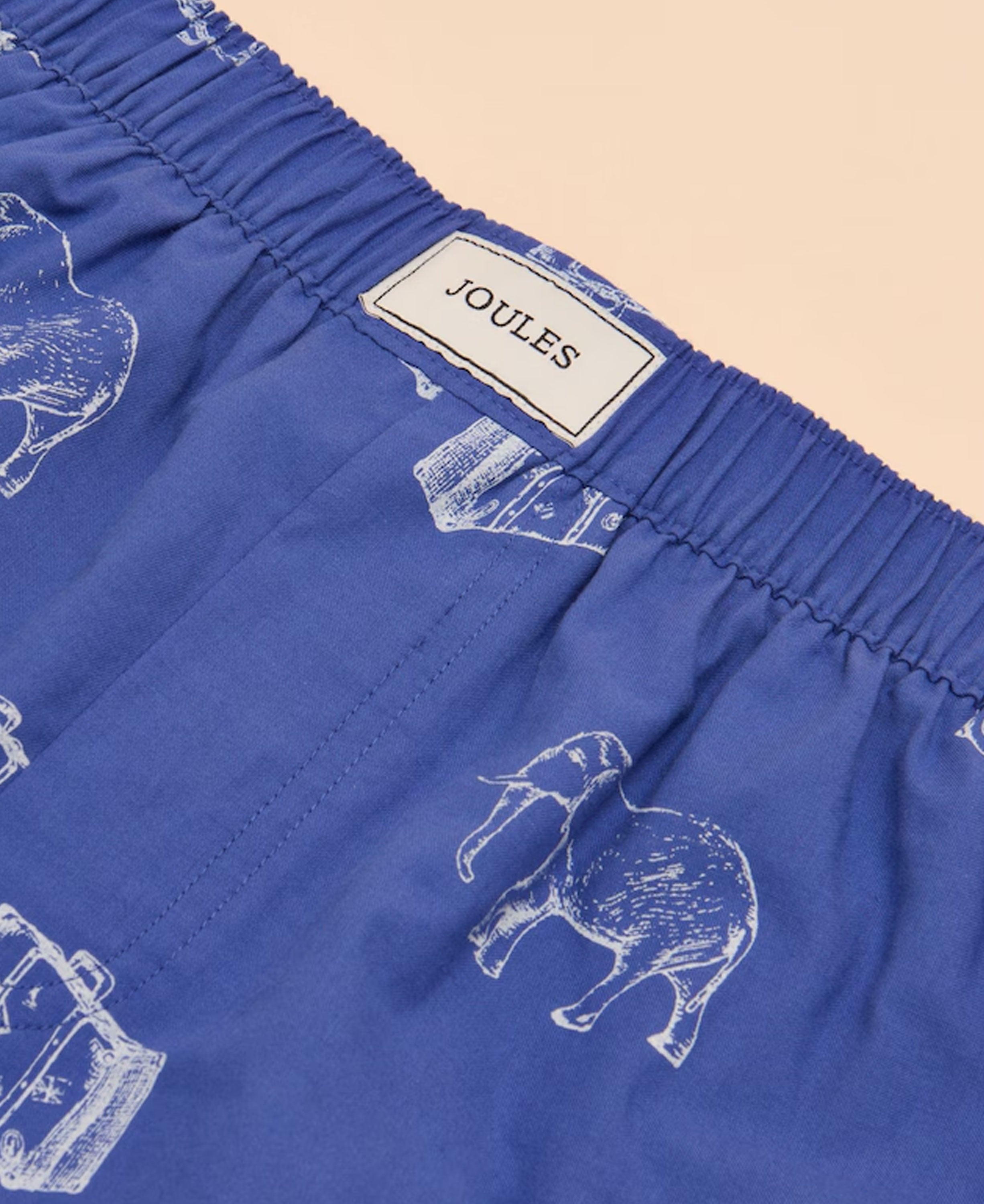 Woven Boxers - Blue Elephant