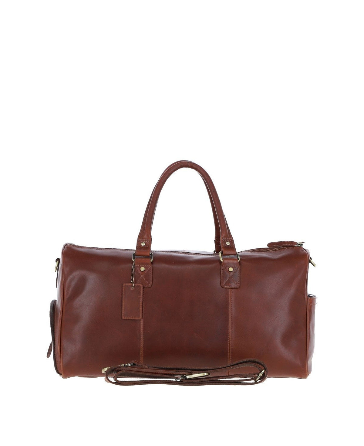 Kensington Dual Zip Weekend Holdall - Chestnut