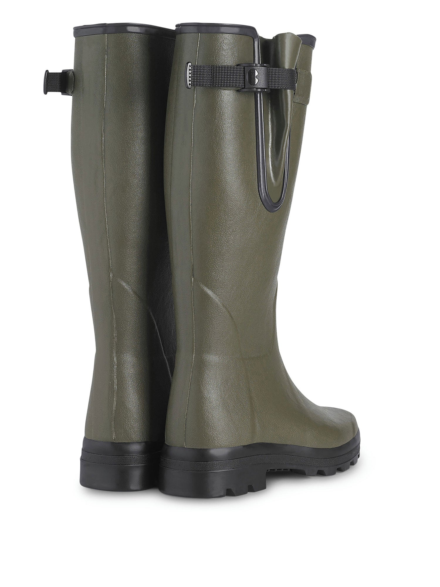 Vierzon Jersey Lined Wellington Boot - Vert Chameau