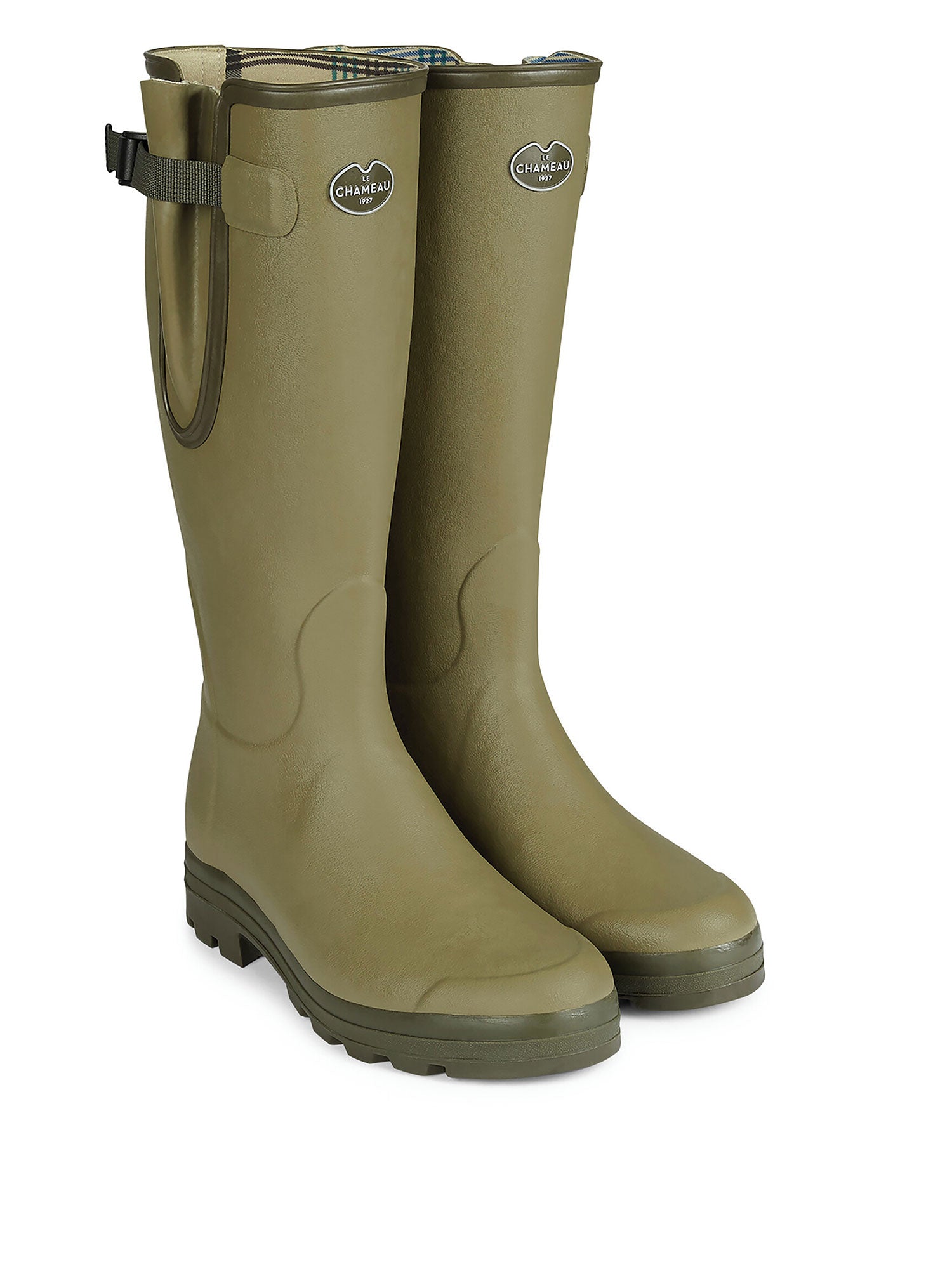 Vierzon Jersey Lined Wellington Boot - Vert Vierzon