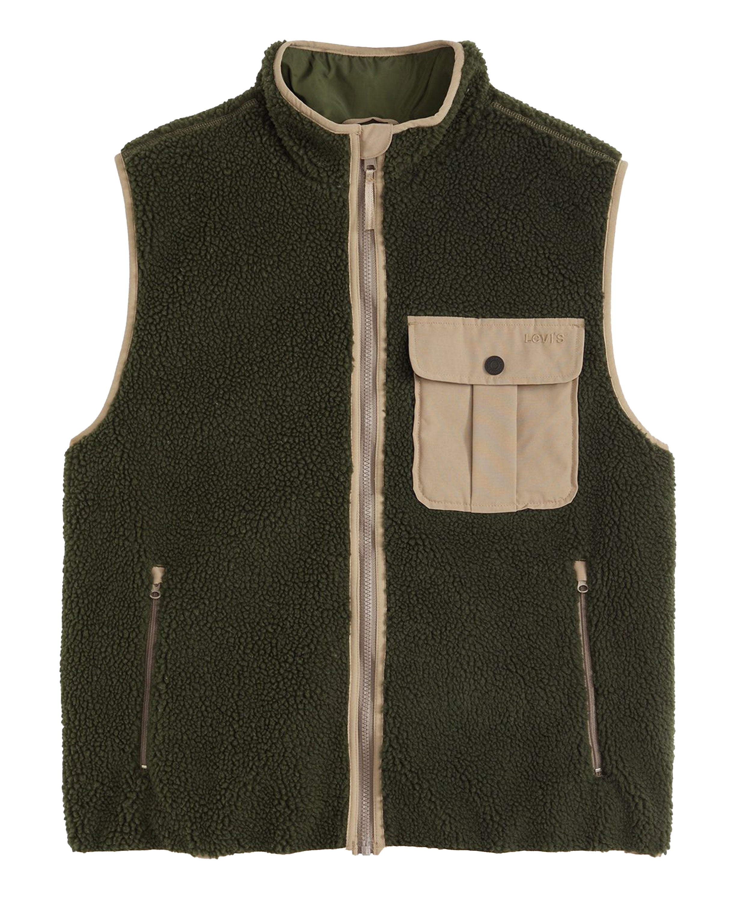 Joonie Sherpa Vest - Green