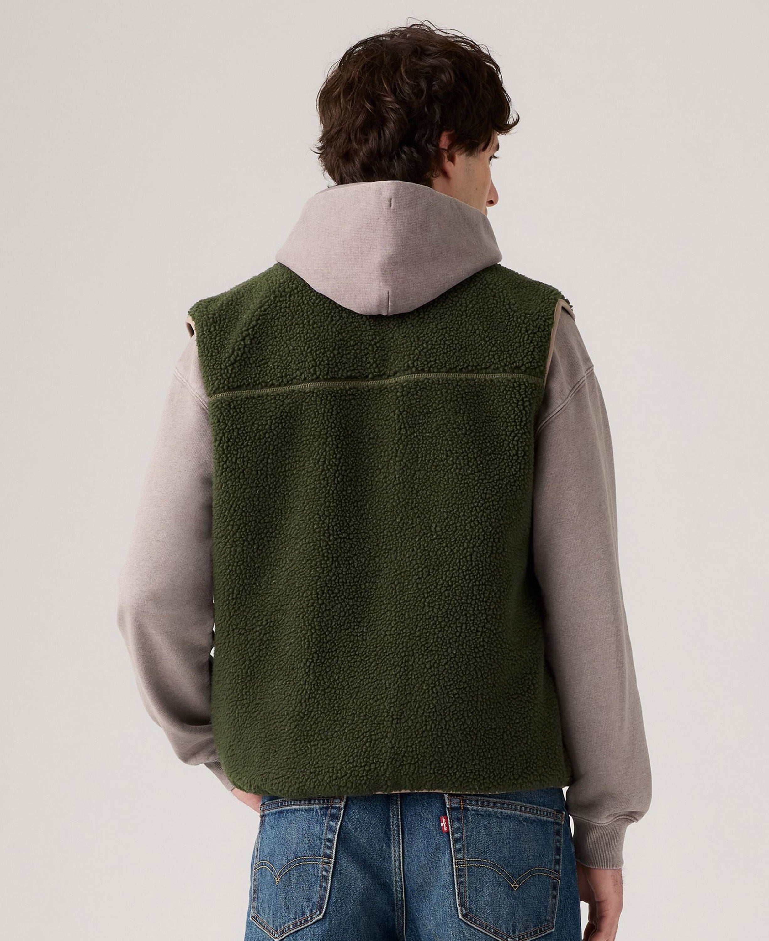 Joonie Sherpa Vest - Green