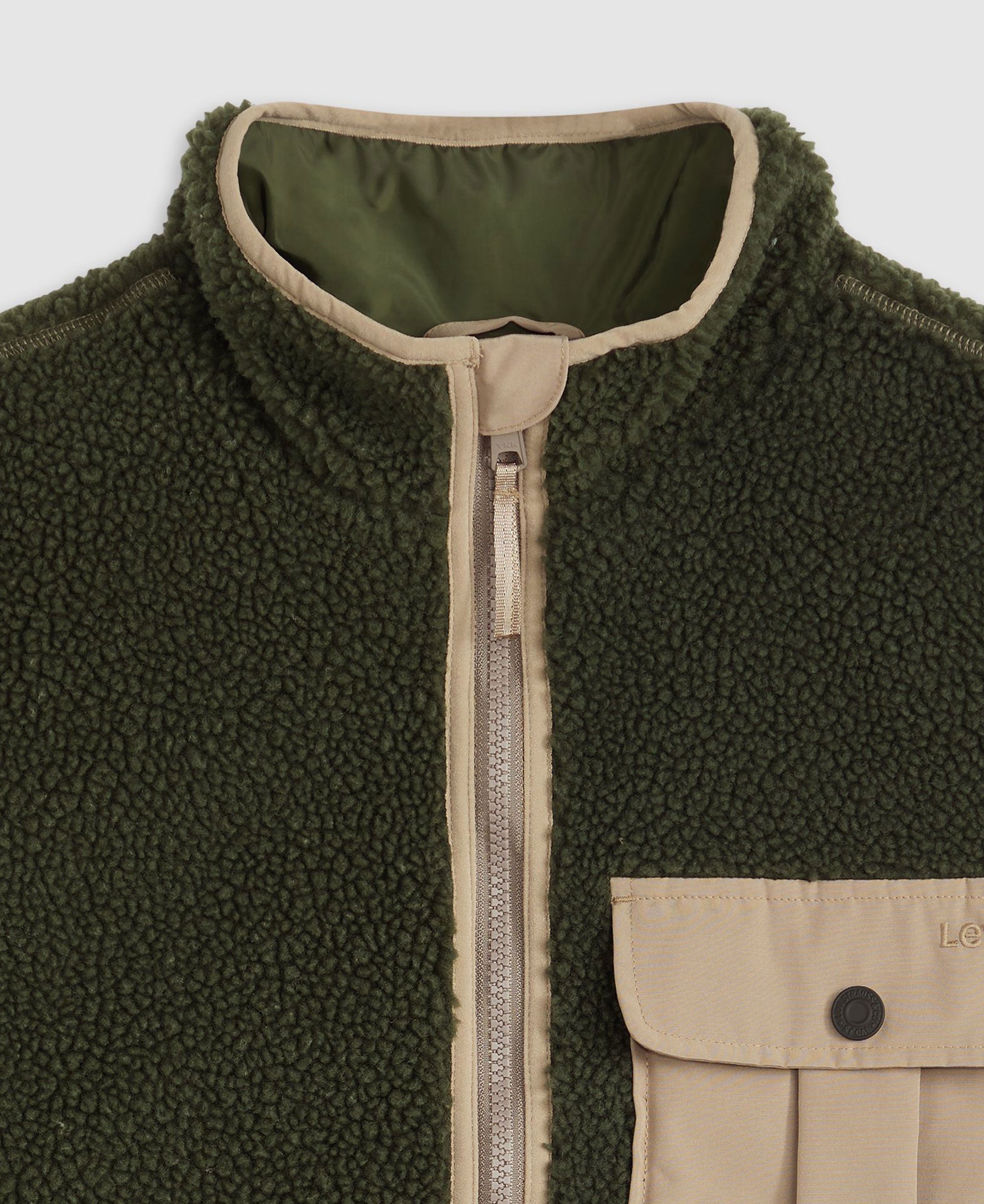 Joonie Sherpa Vest - Green