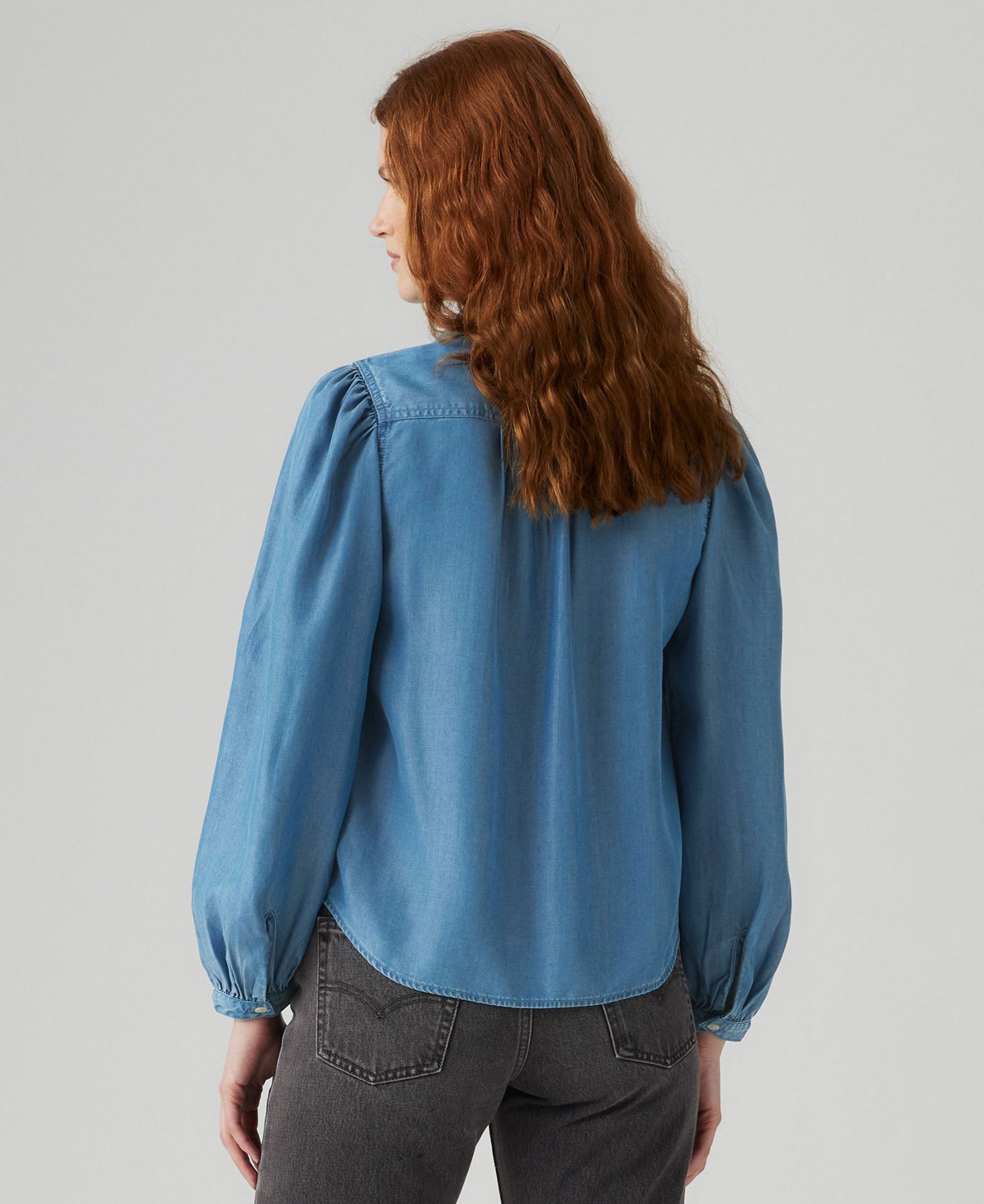 Journey Western Shirt - Med Indigo