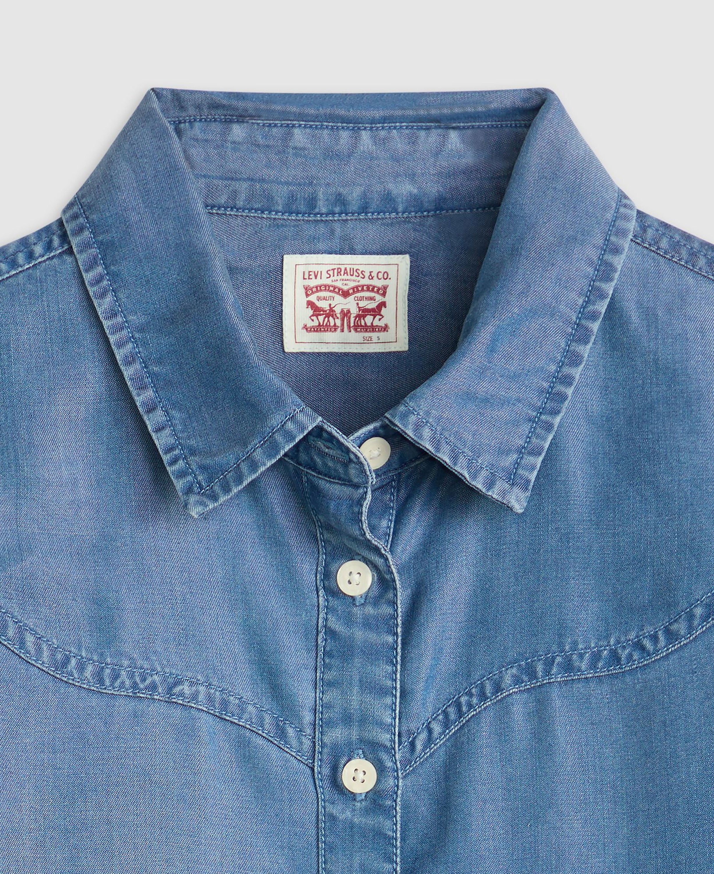Journey Western Shirt - Med Indigo