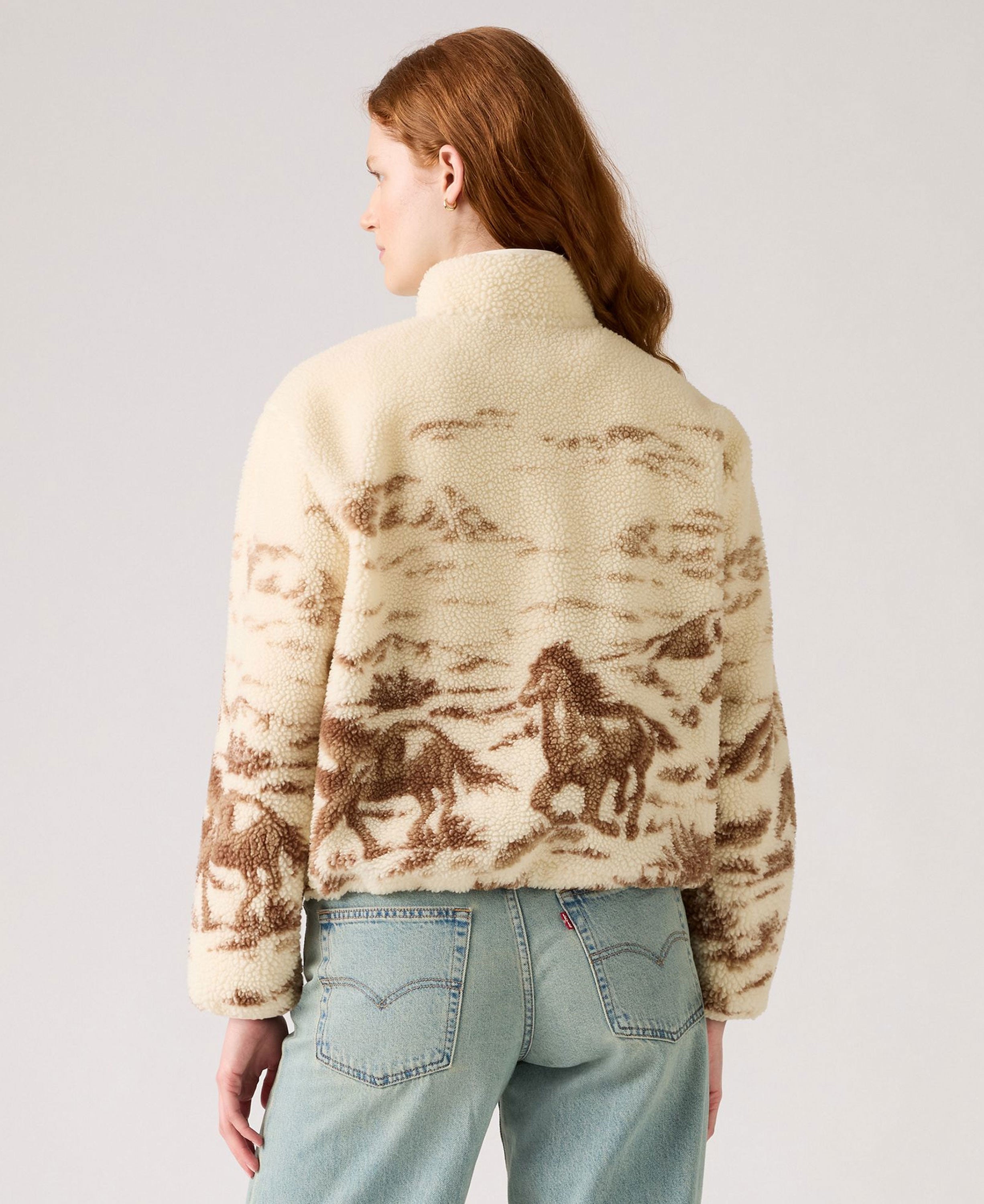 Kasey Sherpa Pullover Fleece - Neutral