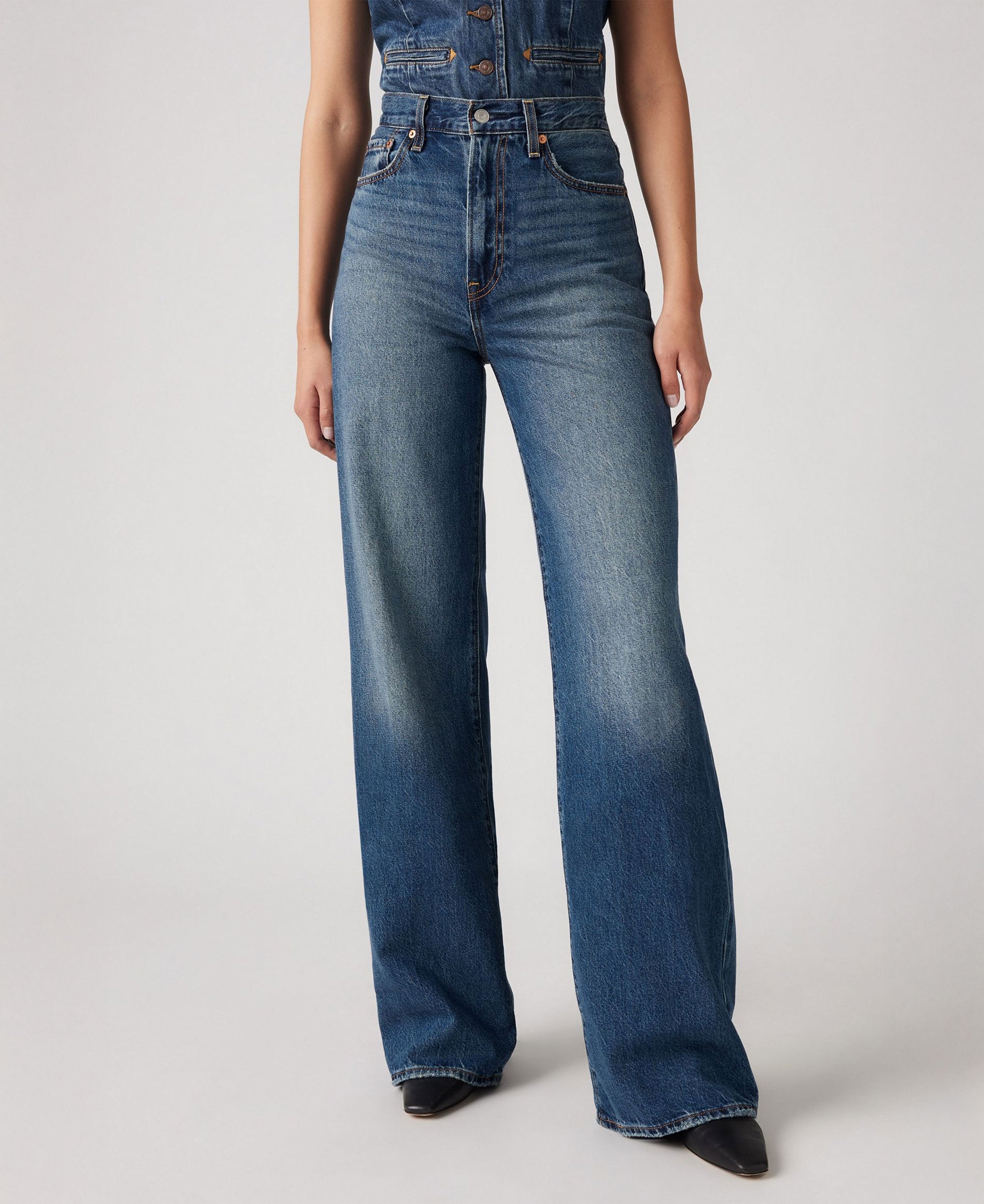 Ribcage Wide Leg Jeans - Polar Perimeter