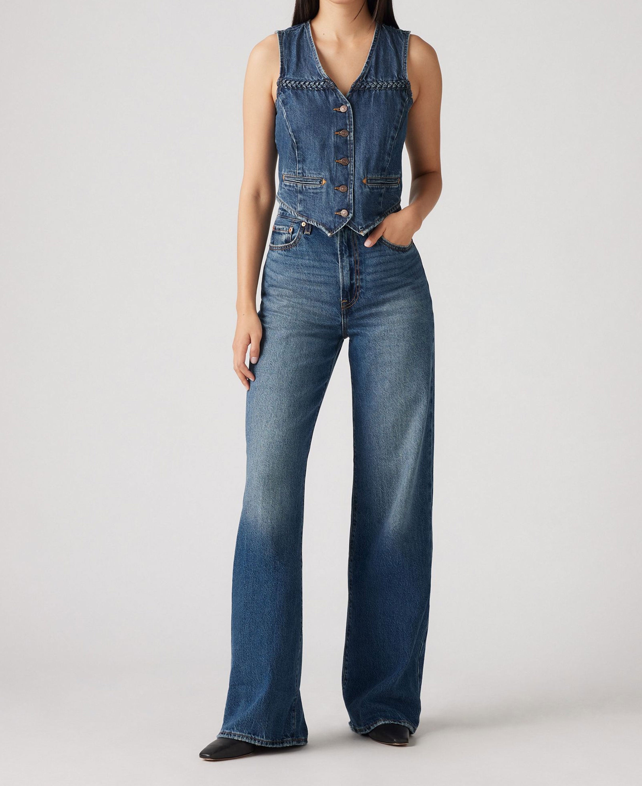 Ribcage Wide Leg Jeans - Polar Perimeter